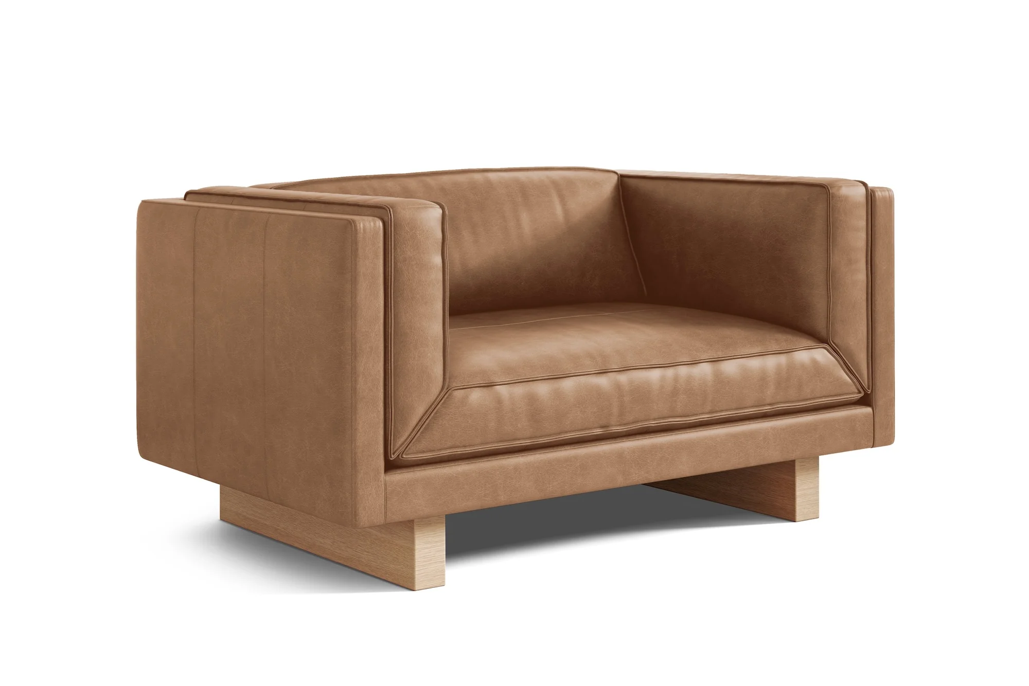 Alaina Leather Accent Chair - Image 6
