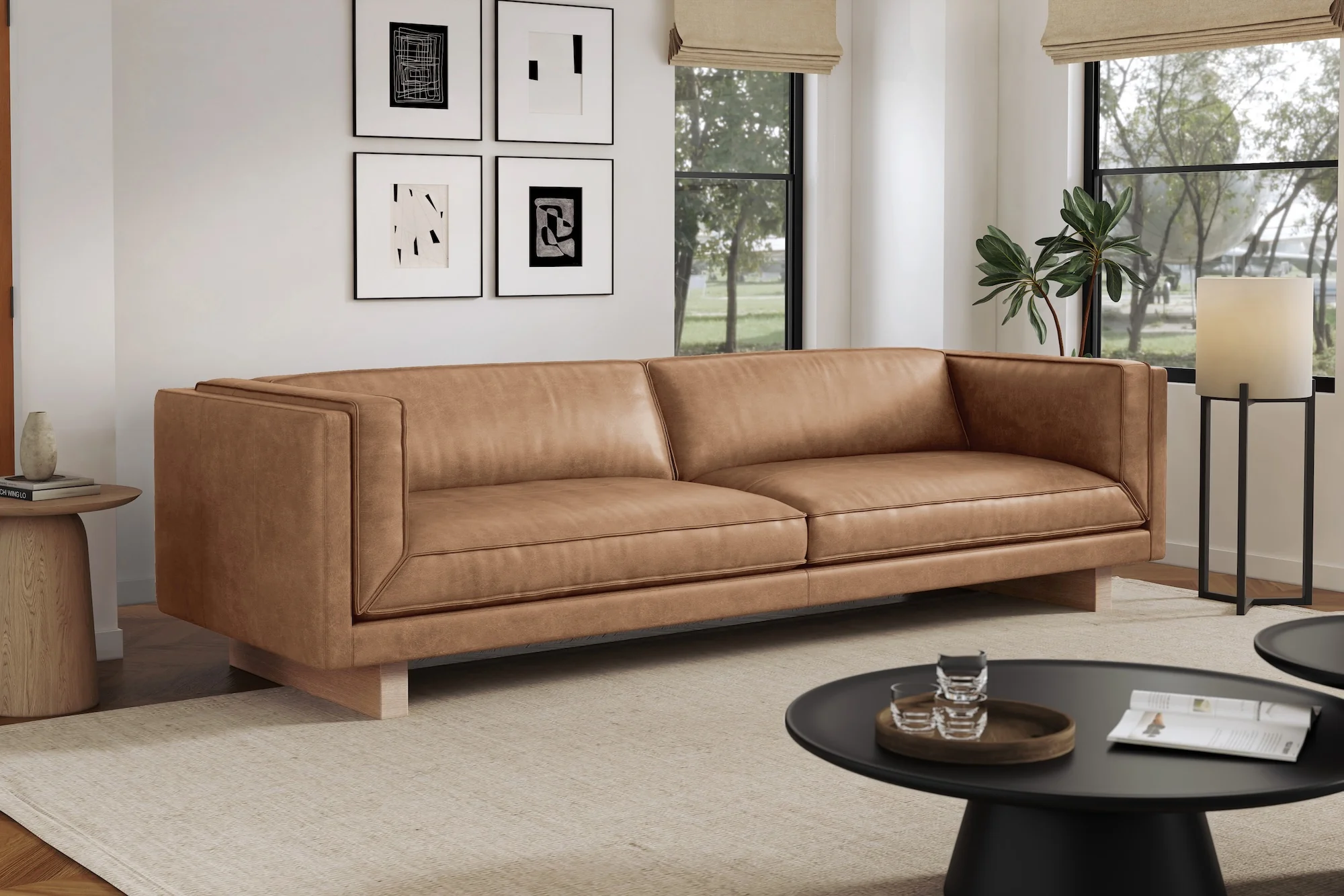 Alaina Leather Lounge - Image 2