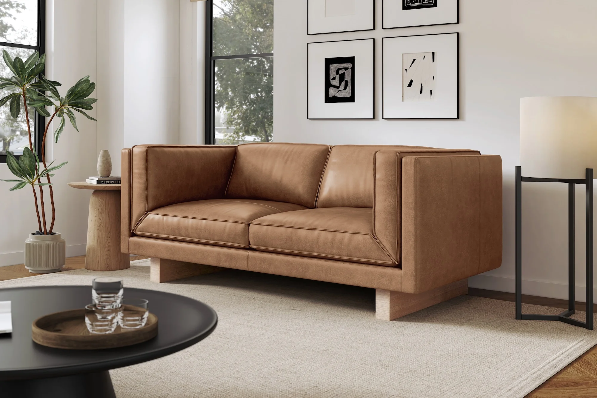 Alaina Leather Lounge - Image 9