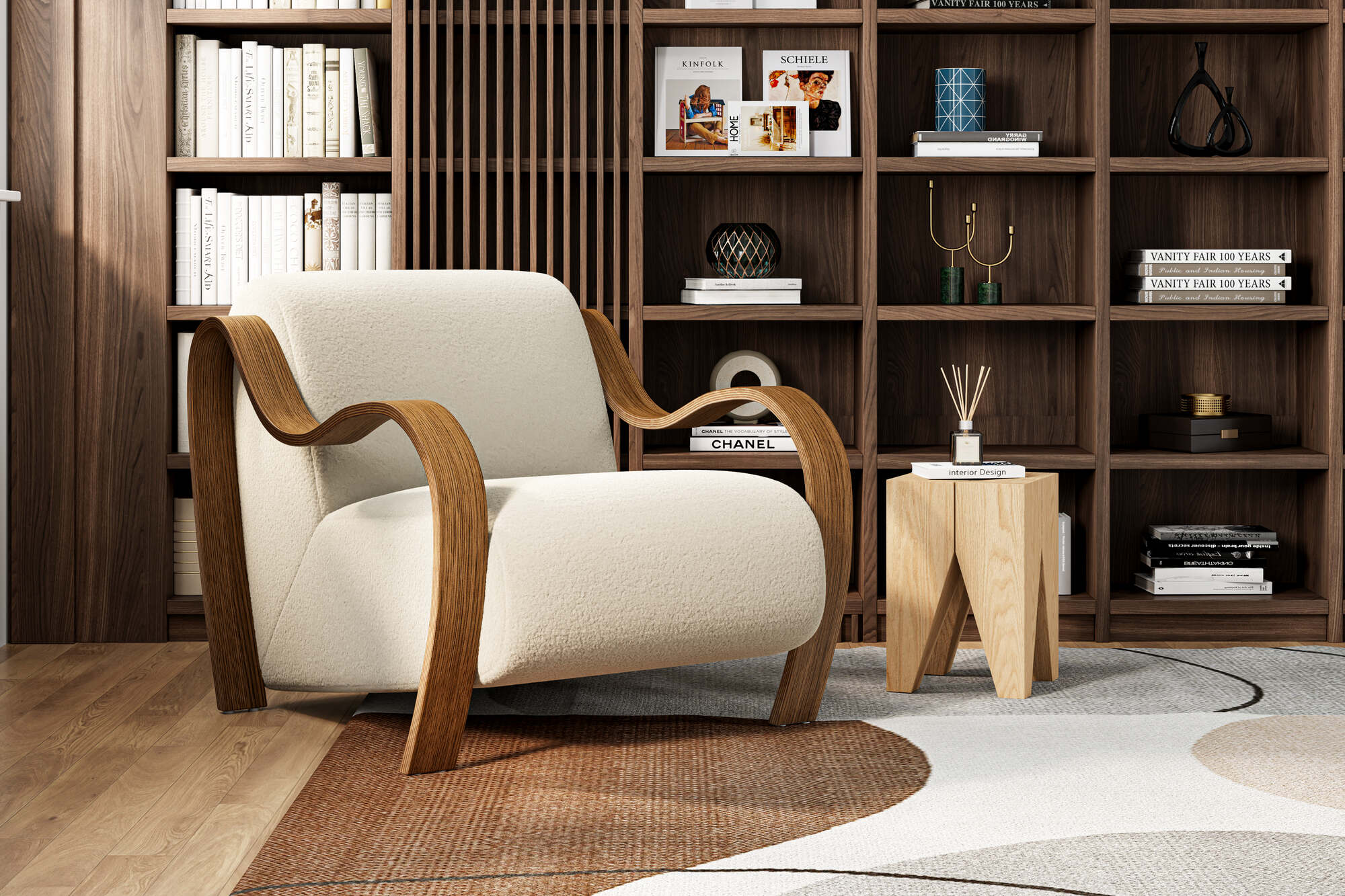 Alexis Boucle Accent Chair - Image 2