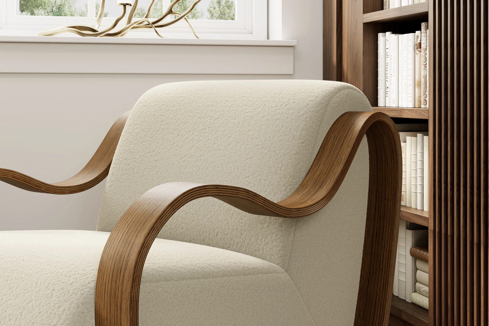 Alexis Boucle Accent Chair - Image 6