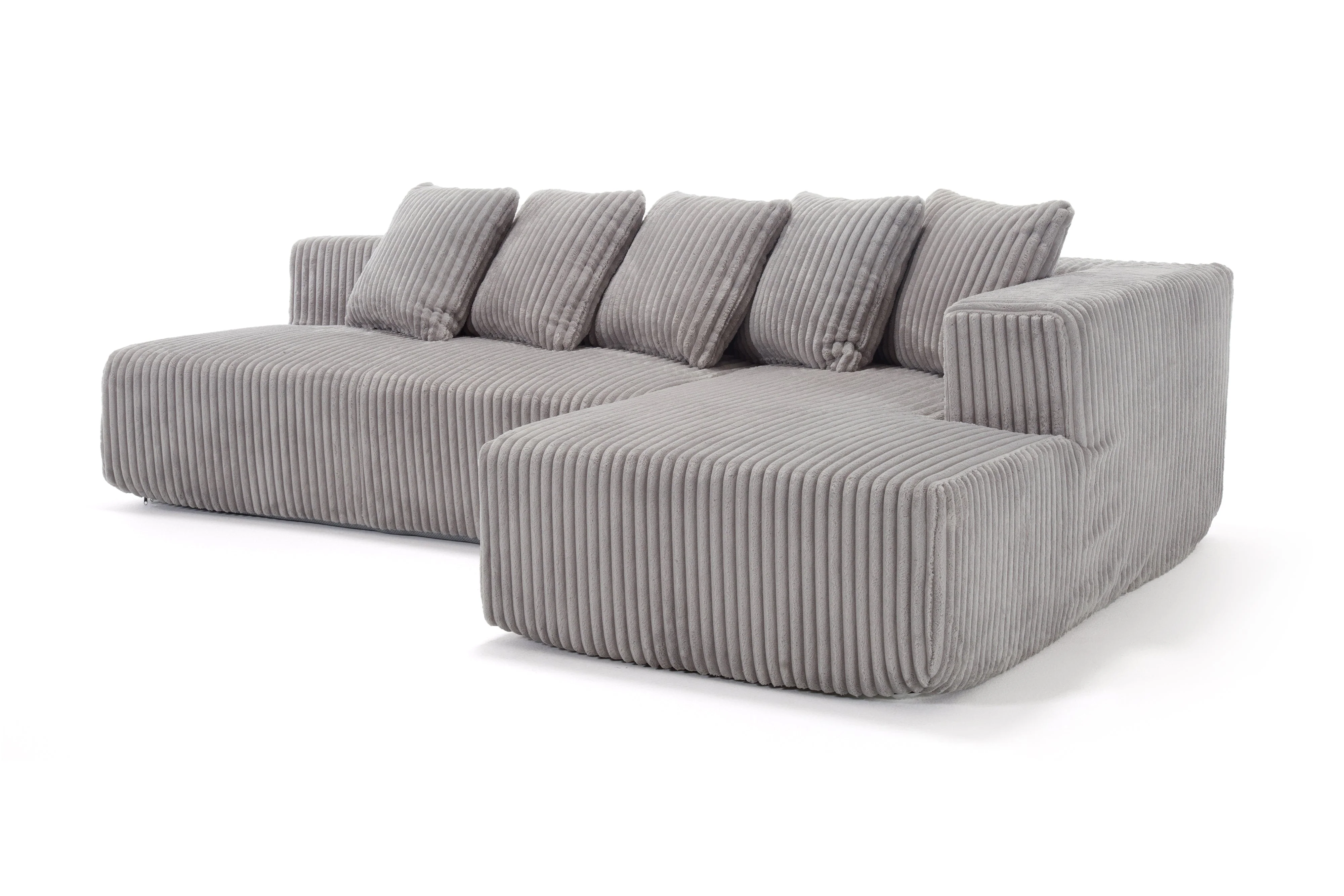 Alexus Corduroy Fabric Sectional Lounge - Image 11