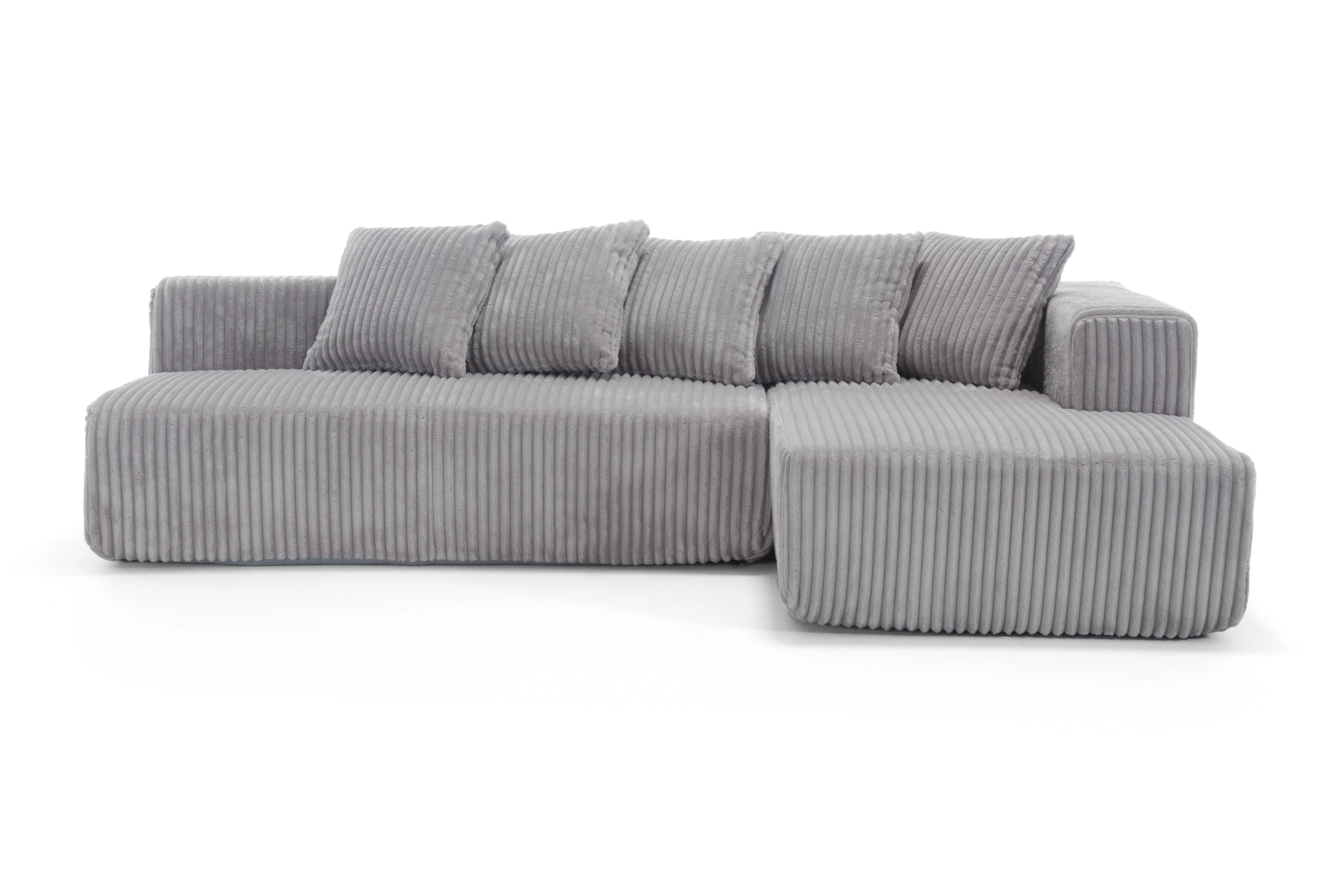 Alexus Corduroy Fabric Sectional Lounge - Image 19