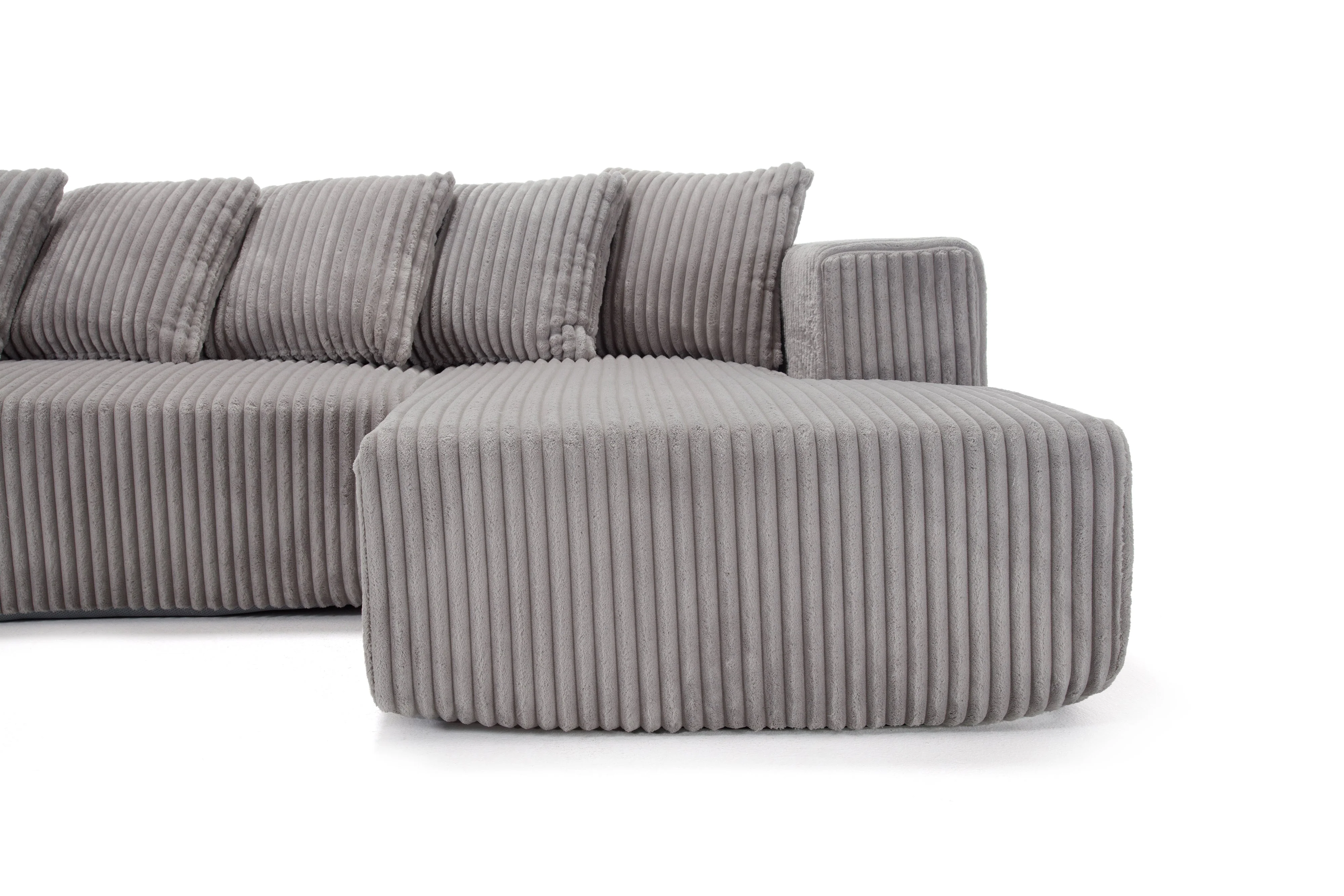 Alexus Corduroy Fabric Sectional Lounge - Image 20