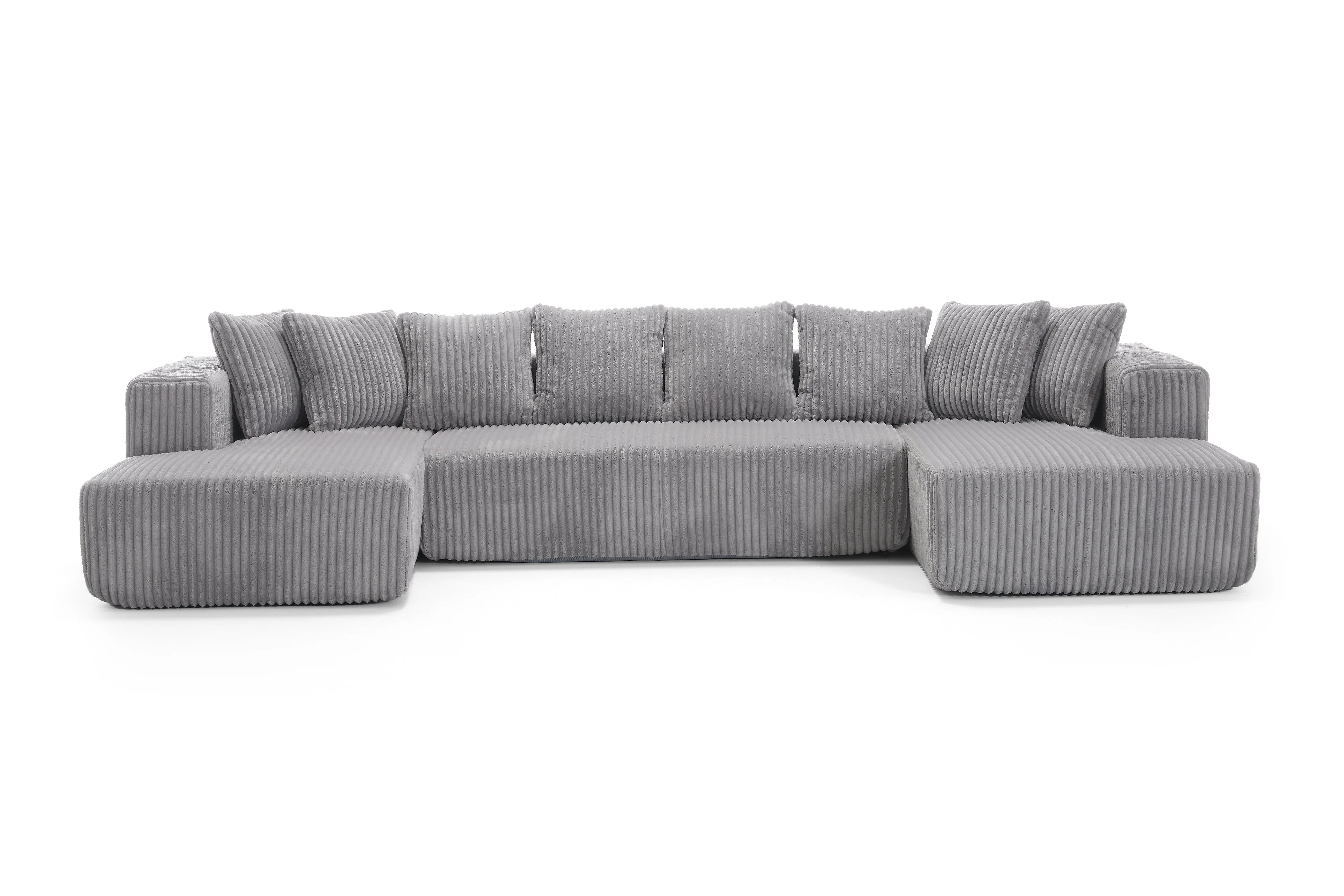 Alexus Corduroy Fabric Sectional Lounge - Image 30
