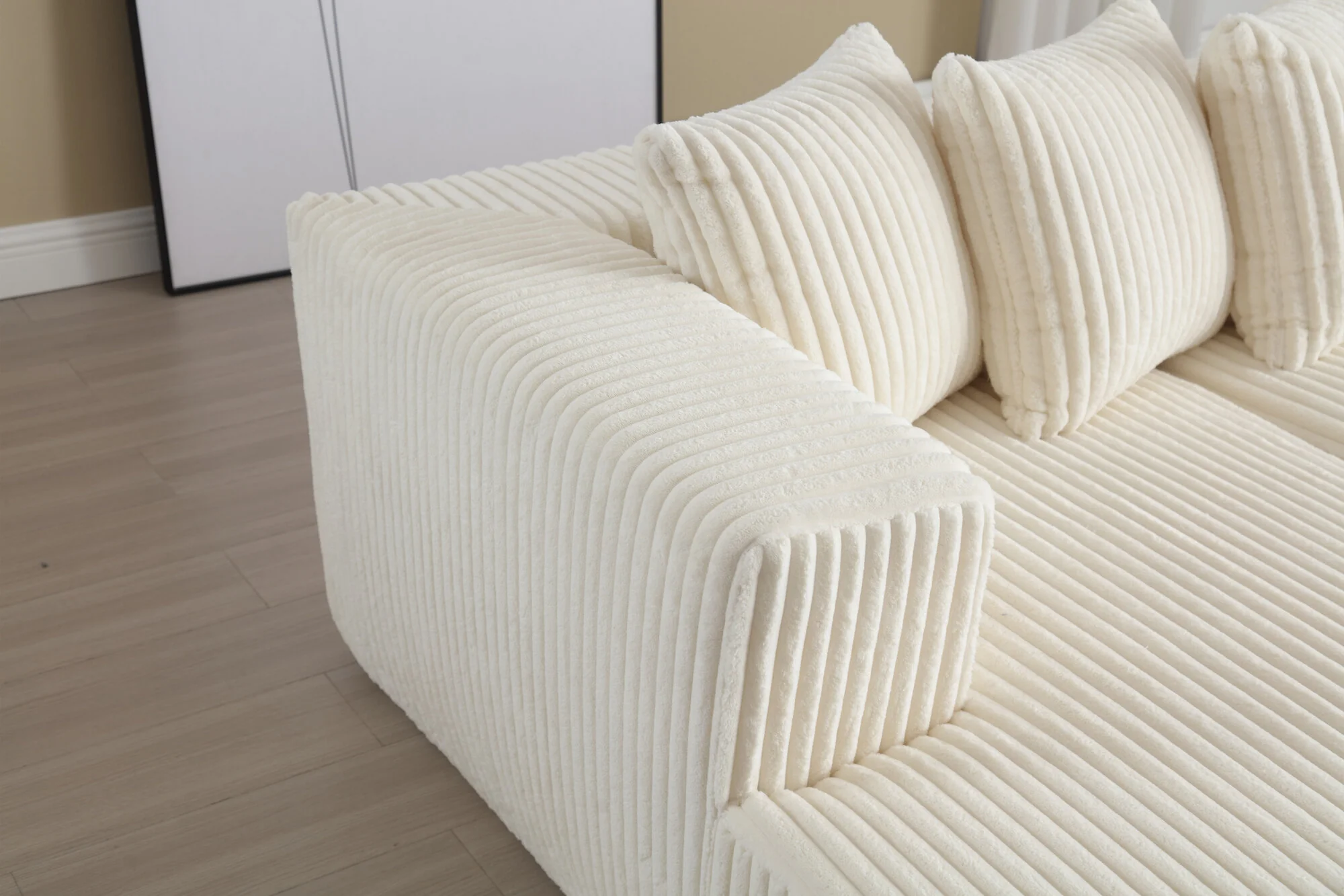 Alexus Corduroy Fabric Sectional Lounge - Image 39
