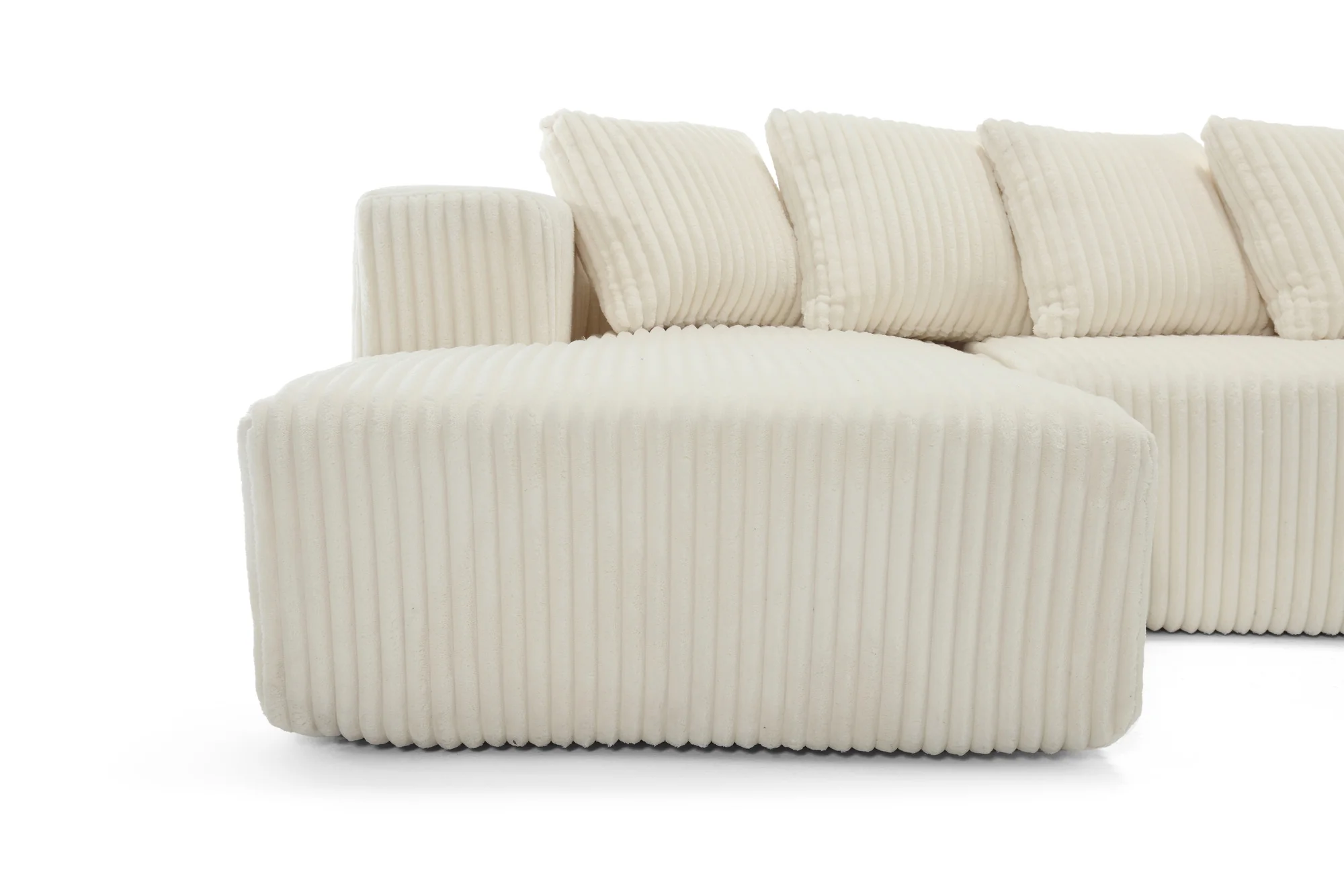 Alexus Corduroy Fabric Sectional Lounge - Image 41
