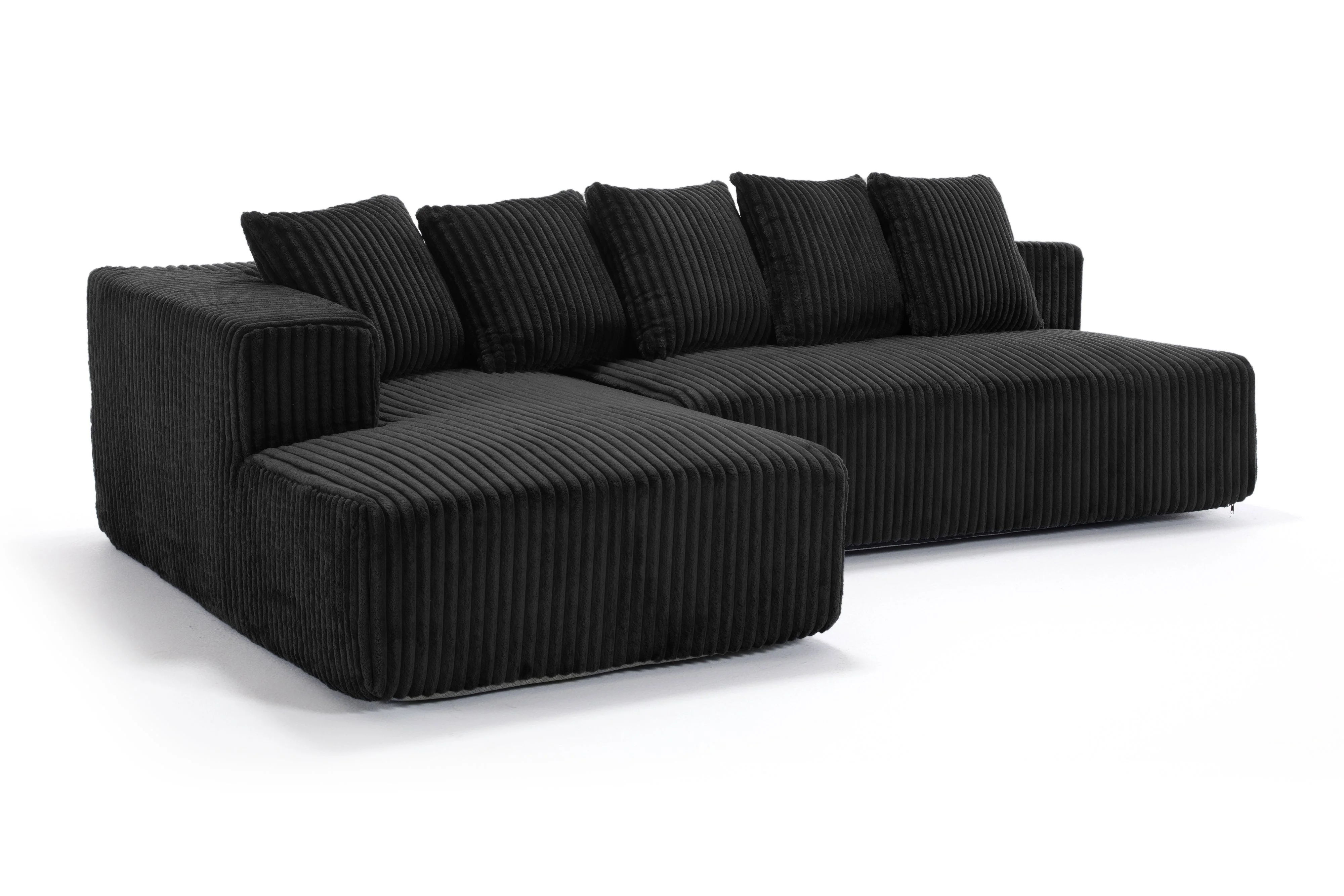Alexus Corduroy Fabric Sectional Lounge - Image 64