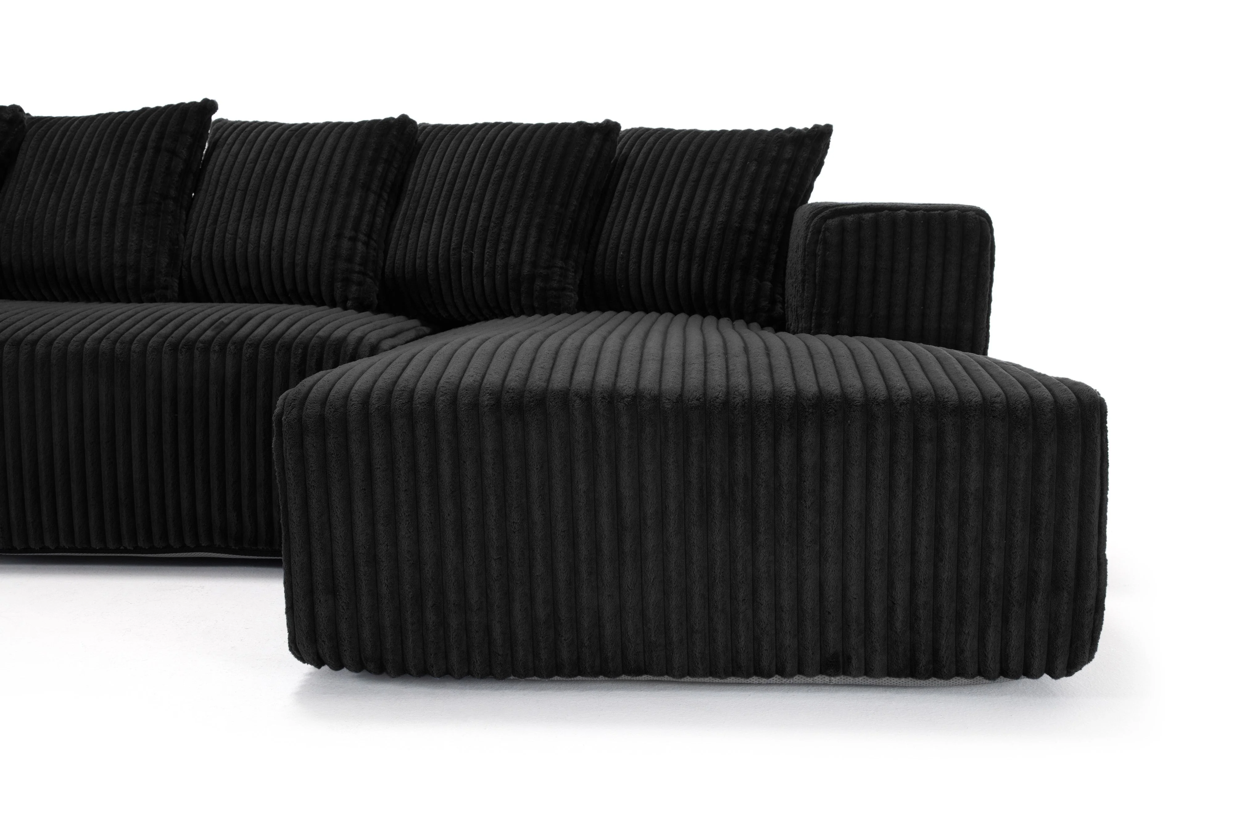 Alexus Corduroy Fabric Sectional Lounge - Image 83