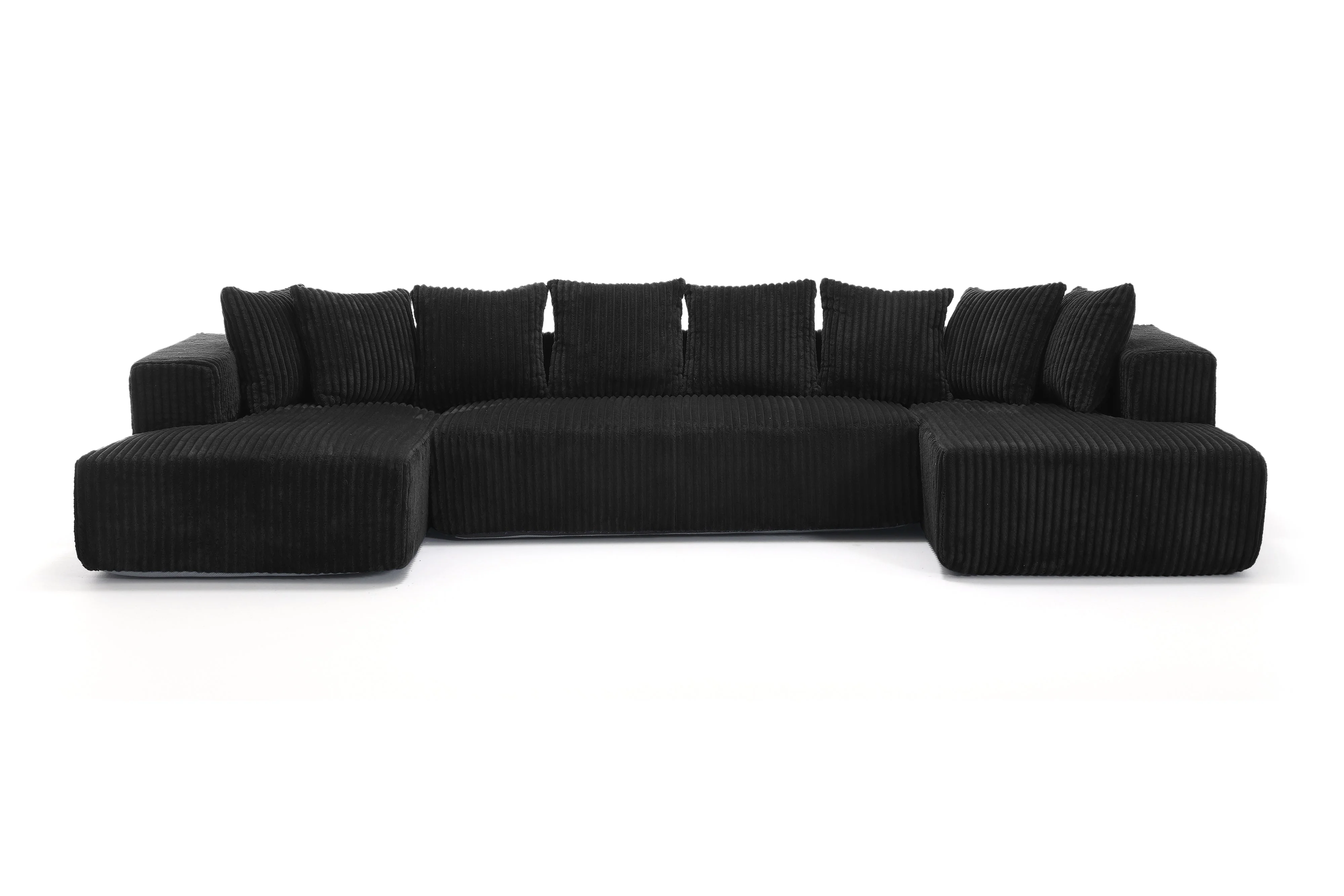 Alexus Corduroy Fabric Sectional Lounge - Image 93