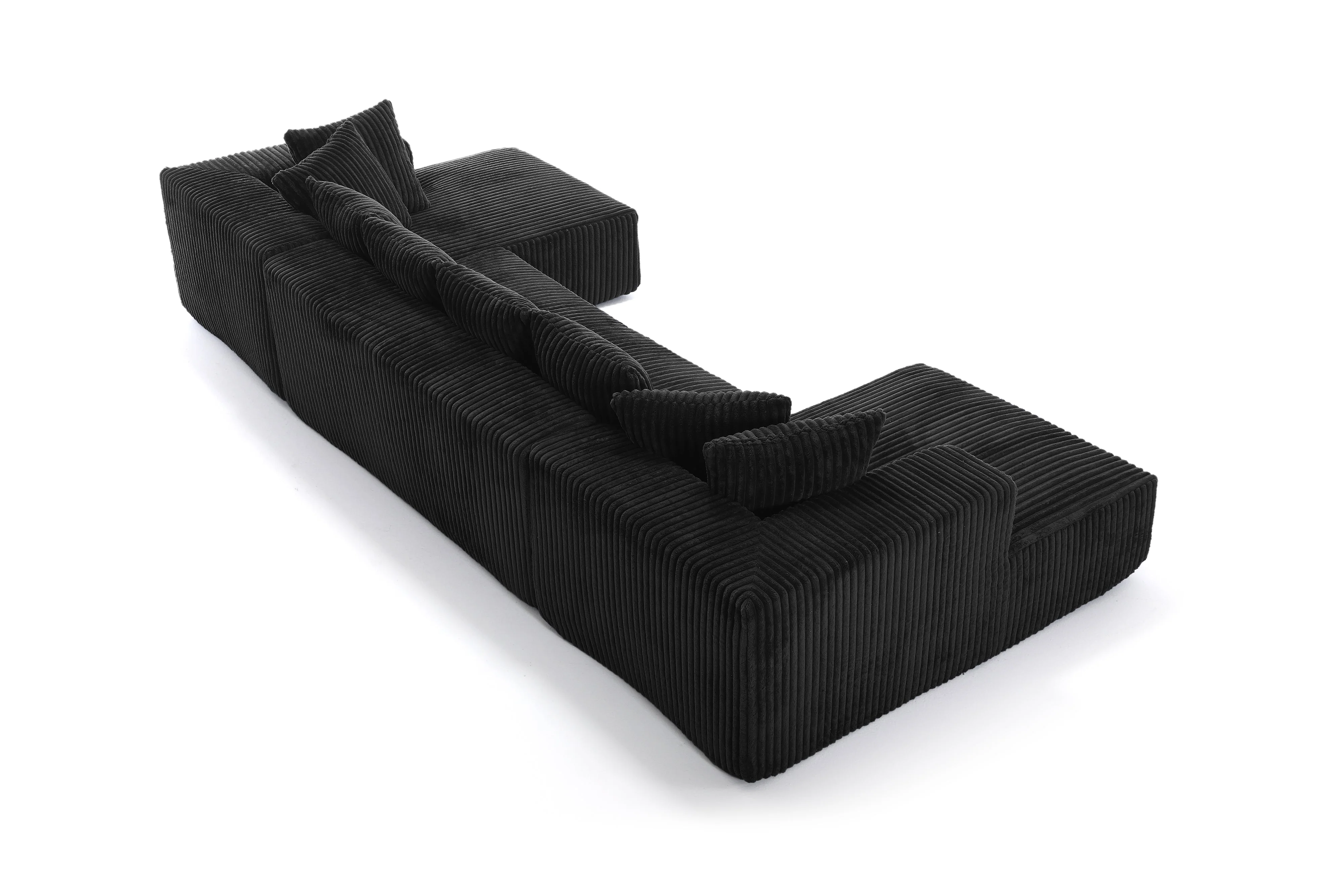 Alexus Corduroy Fabric Sectional Lounge - Image 95