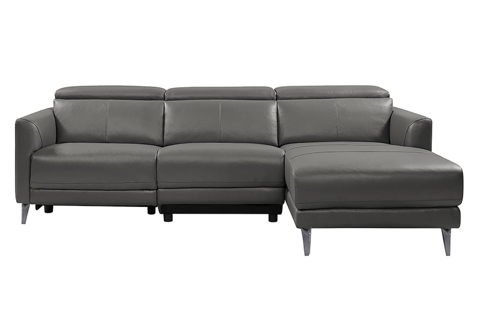 Andria Leather Reclining Sectional Lounge - Image 28