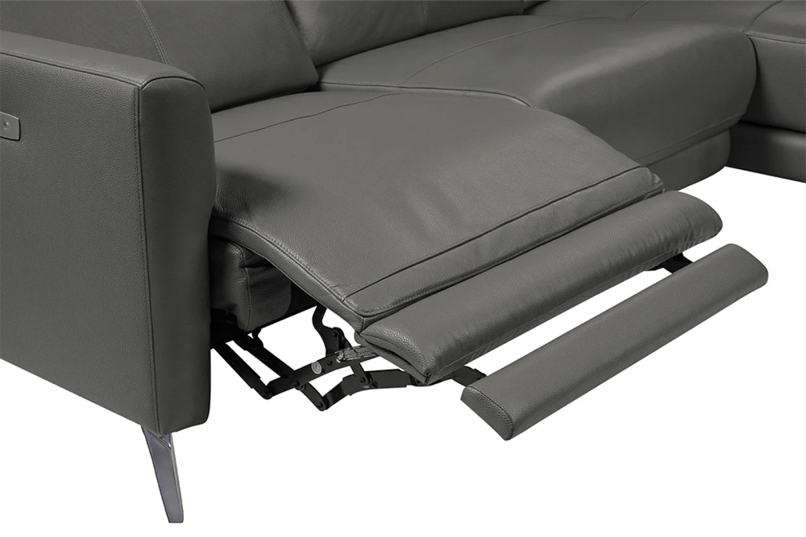 Andria Leather Reclining Sectional Lounge - Image 30