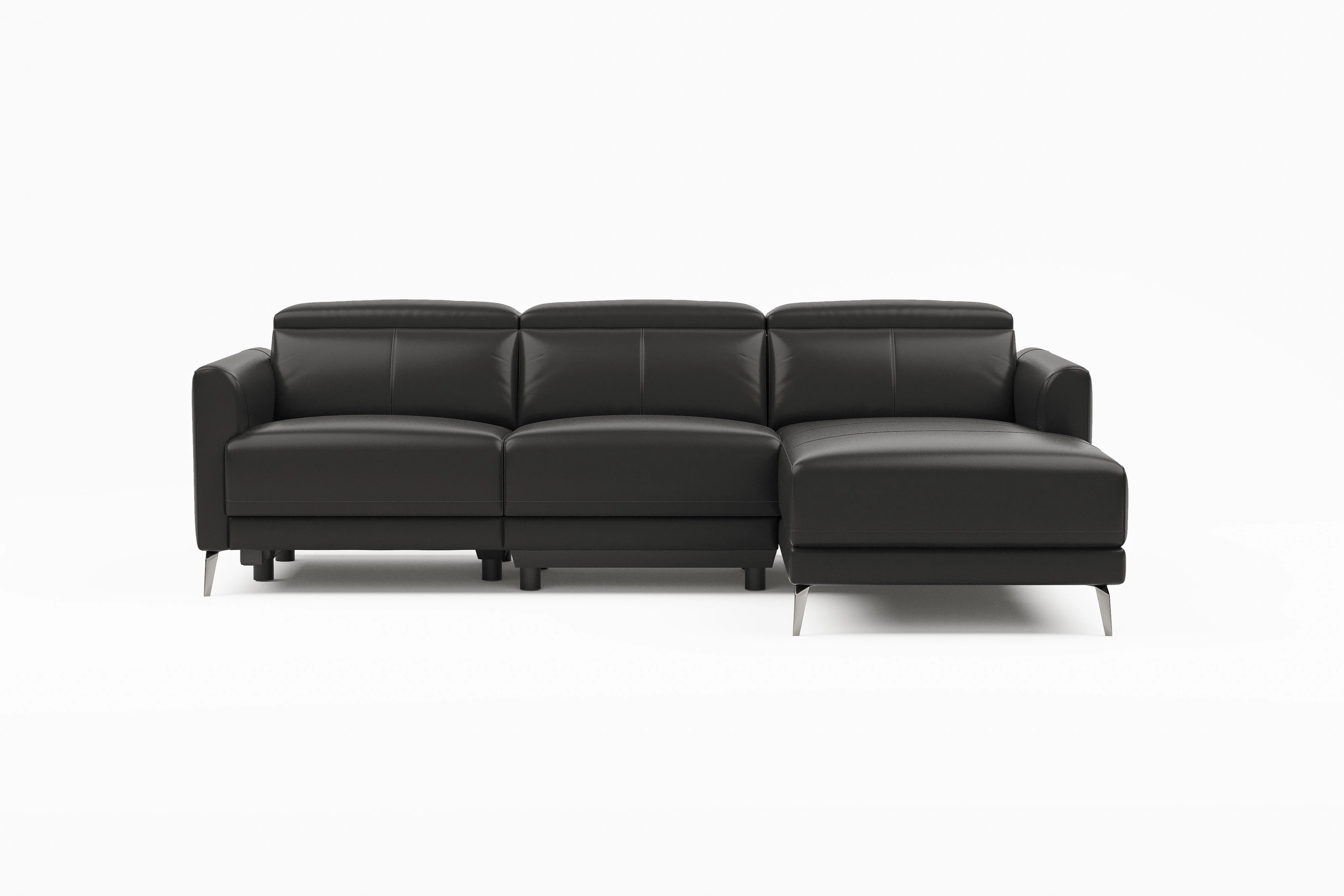 Andria Leather Reclining Sectional Lounge - Image 57