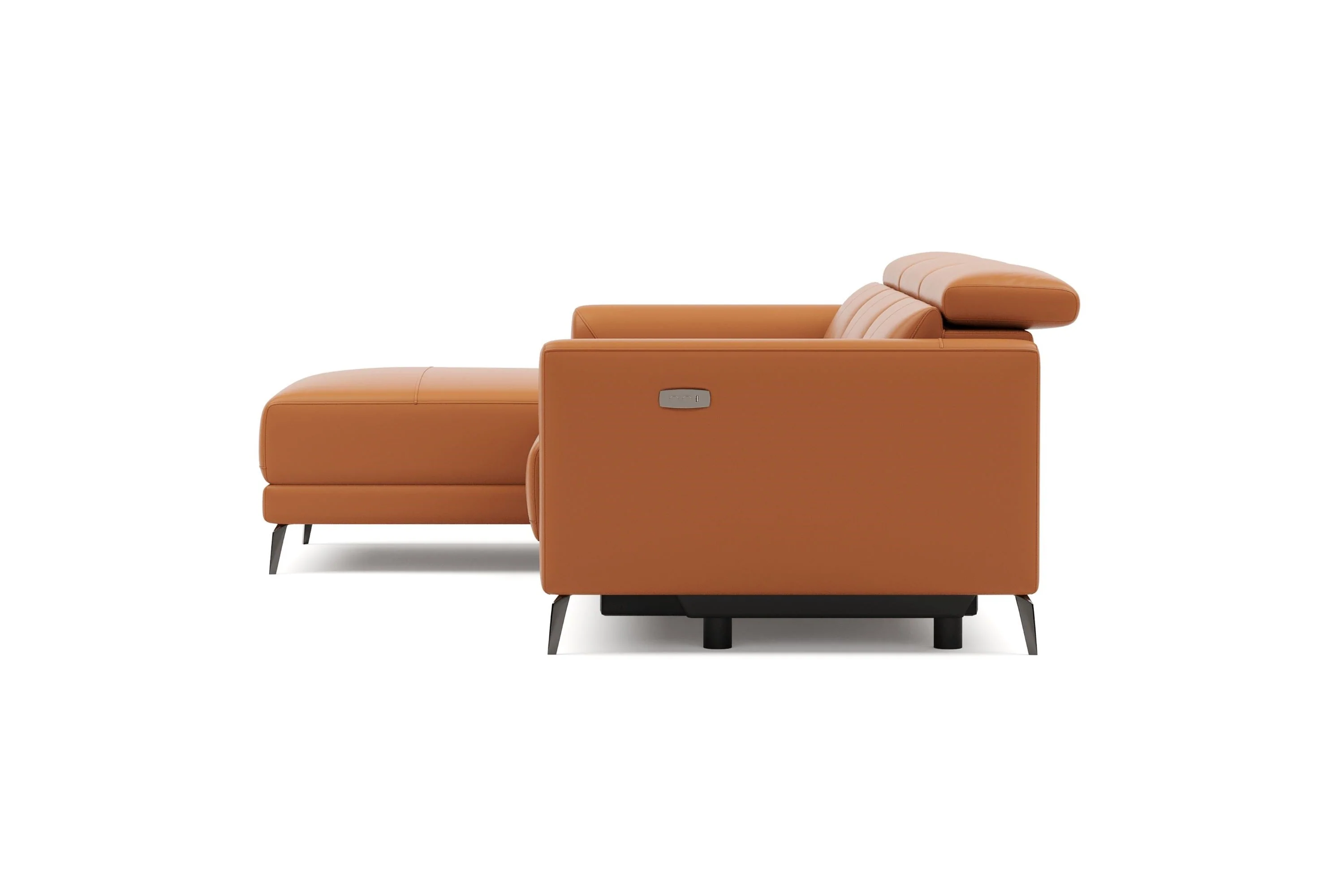 Andria Leather Reclining Sectional Lounge - Image 67
