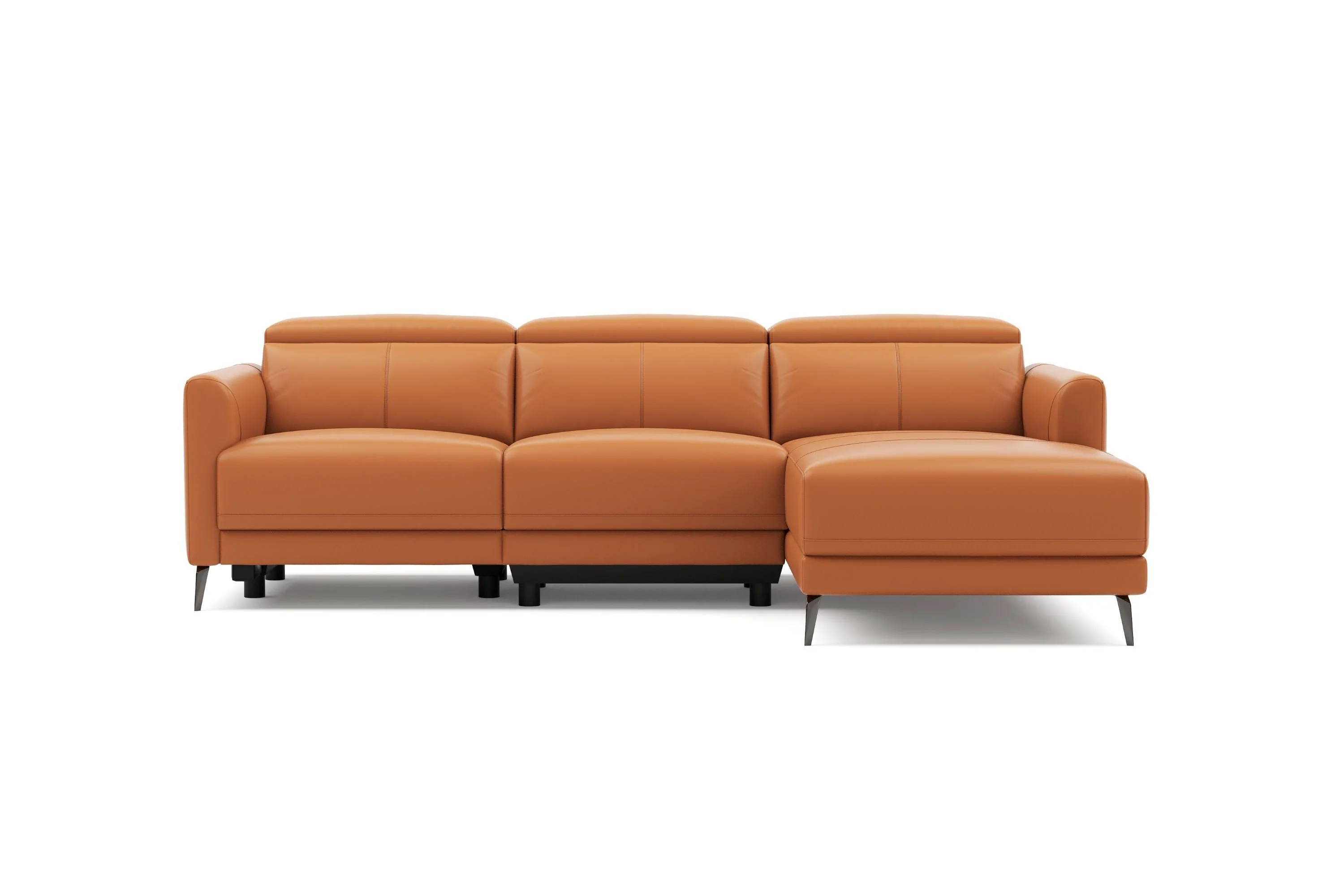 Andria Leather Reclining Sectional Lounge - Image 75