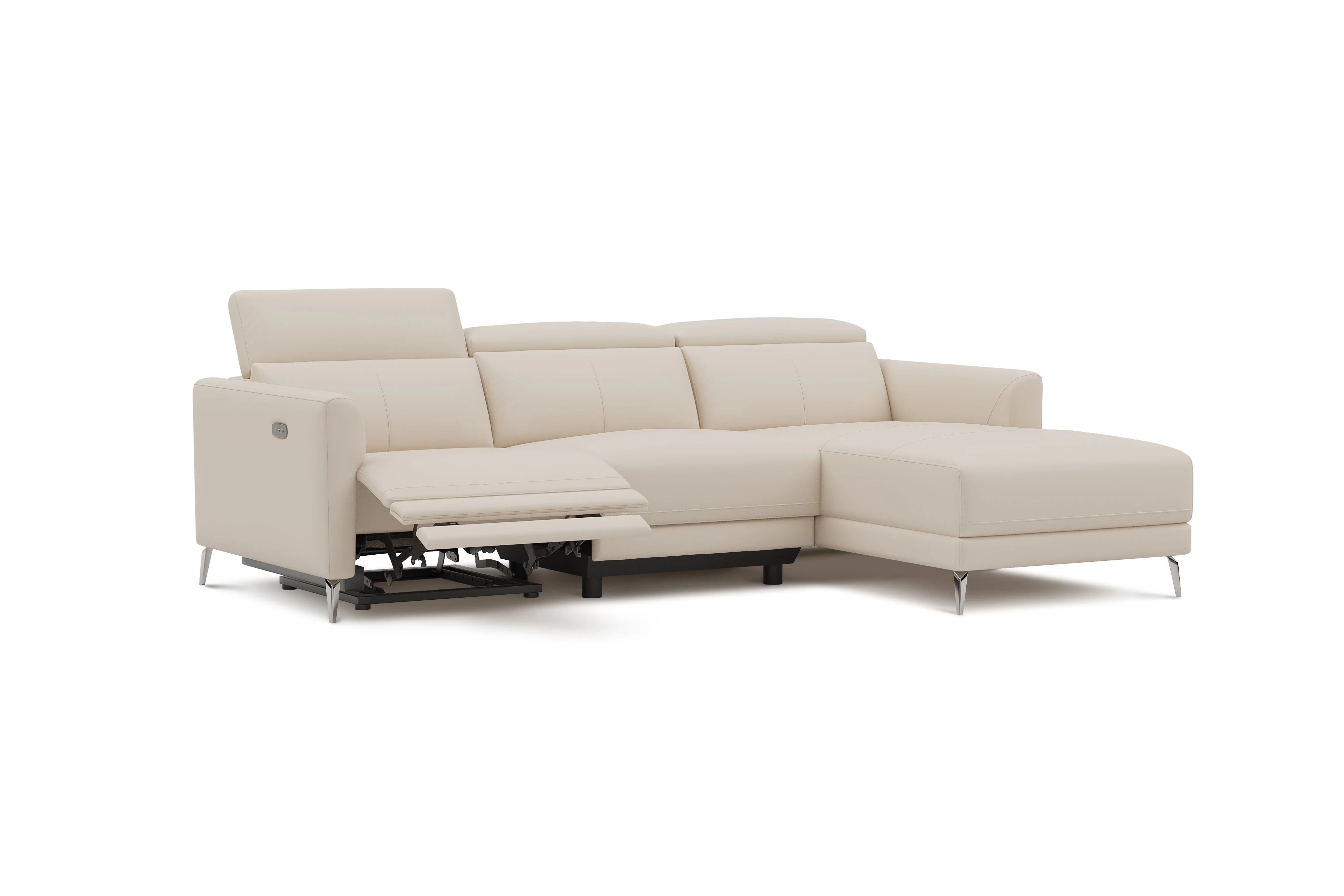 Andria Leather Reclining Sectional Lounge - Image 77