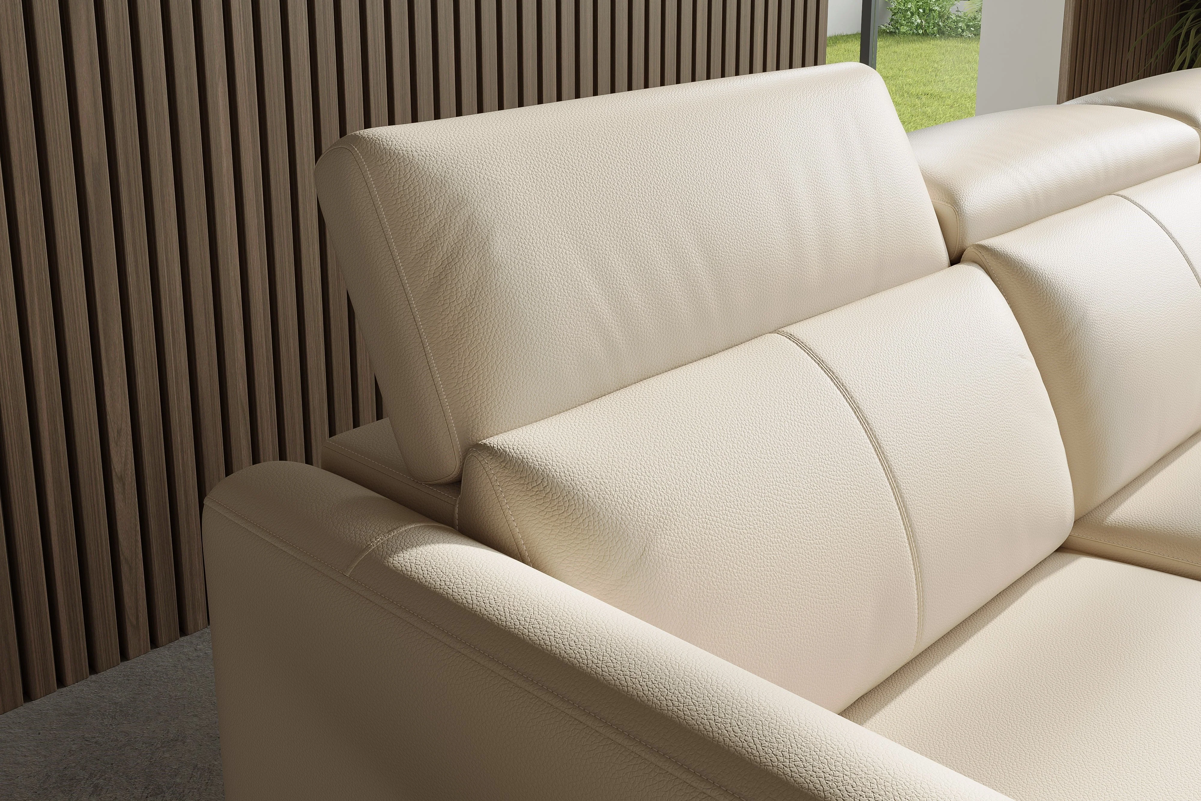 Andria Leather Reclining Sectional Lounge - Image 83