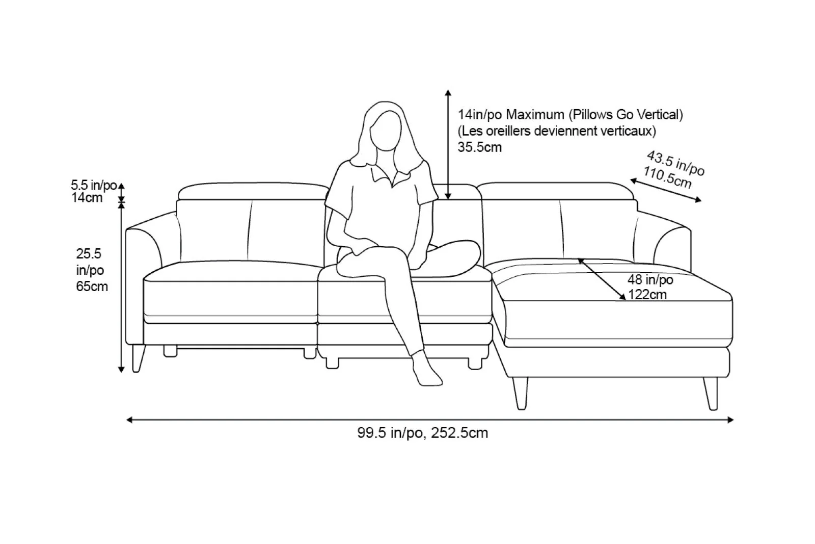 Andria Leather Reclining Sectional Lounge - Image 87
