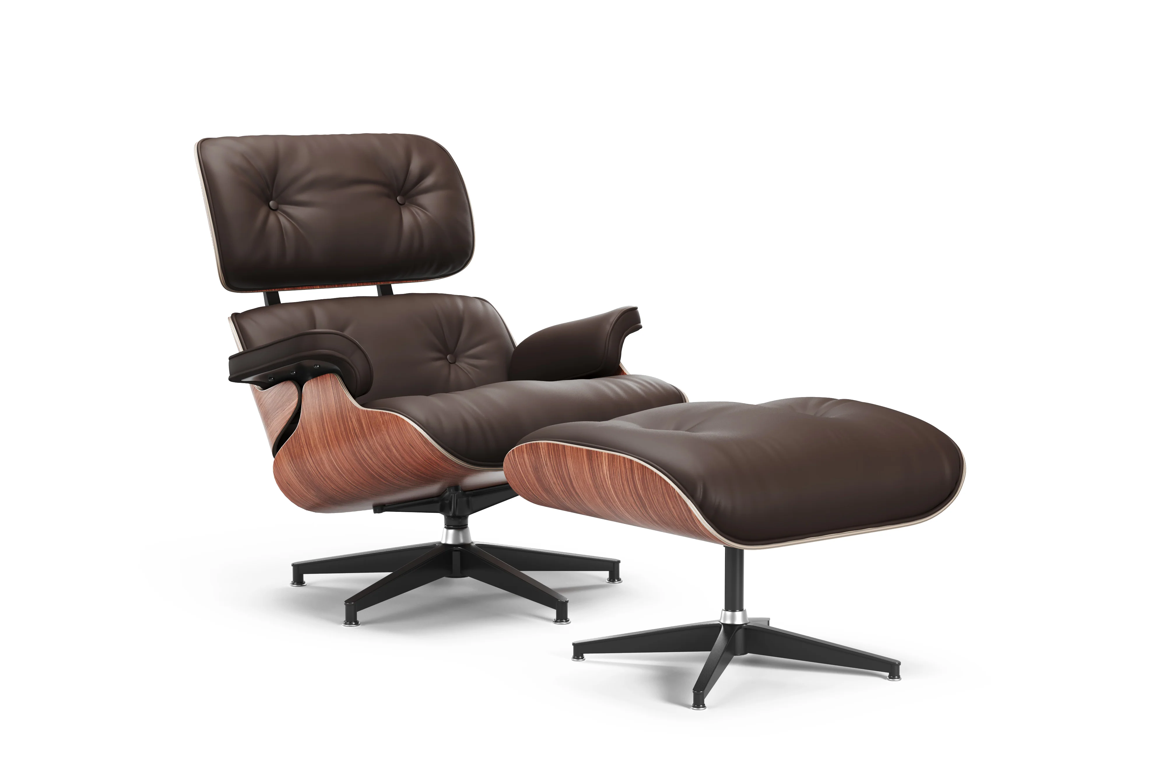 Armoni Leather Chair & Ottoman - Image 14