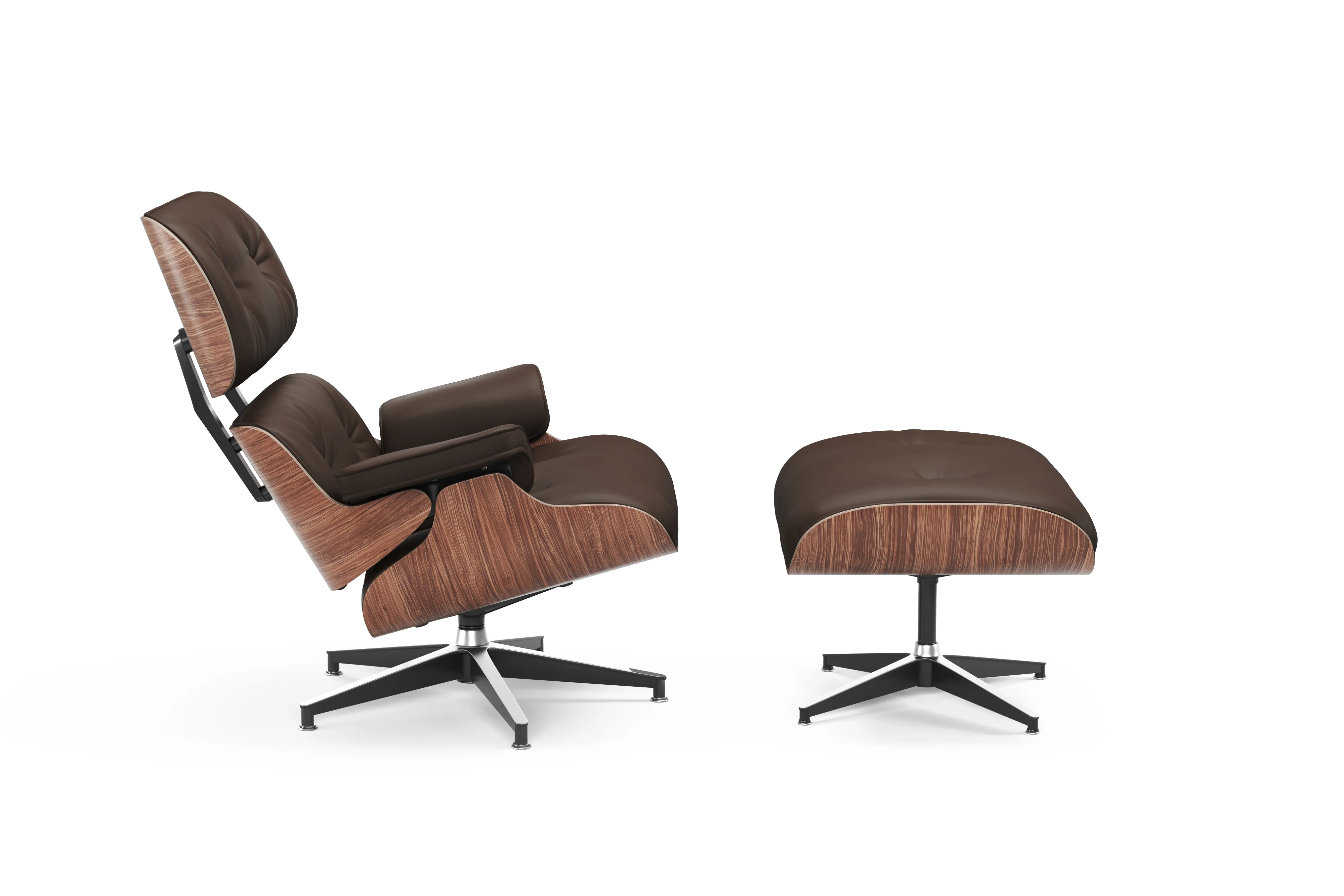 Armoni Leather Chair & Ottoman - Image 19