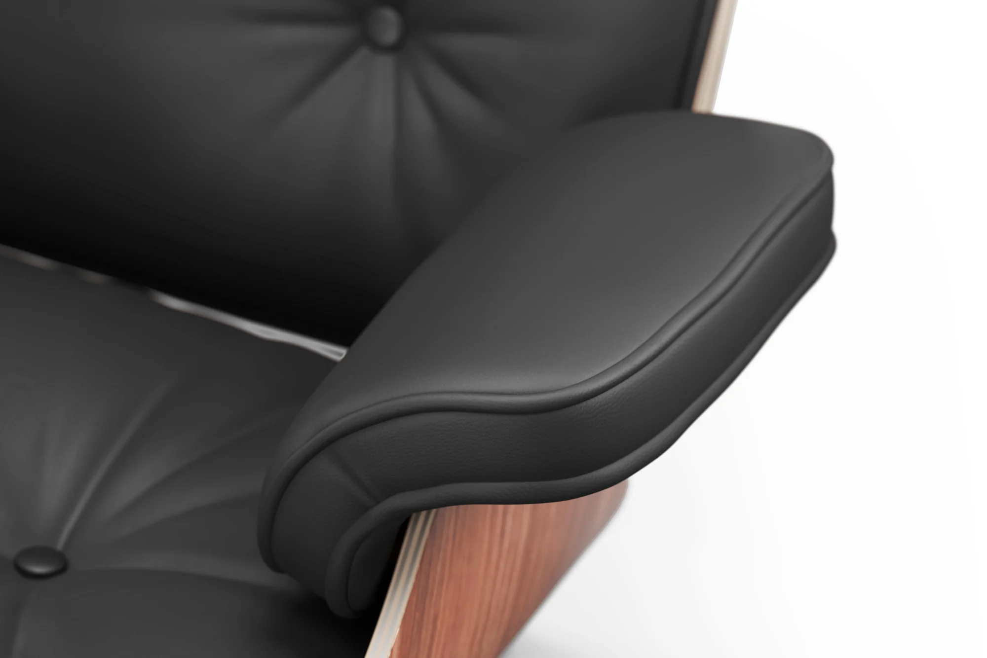Armoni Leather Chair & Ottoman - Image 9