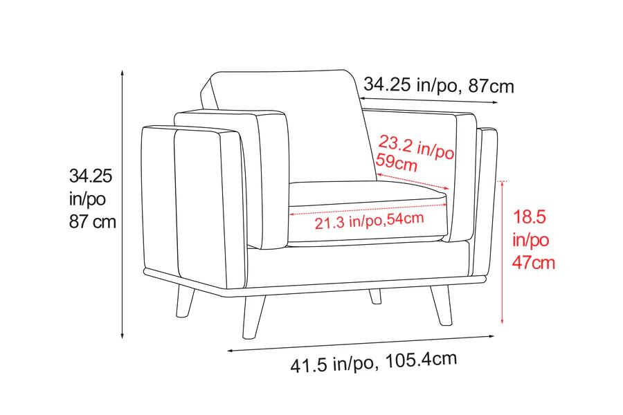 Artisan Fabric Accent Chair - Image 3