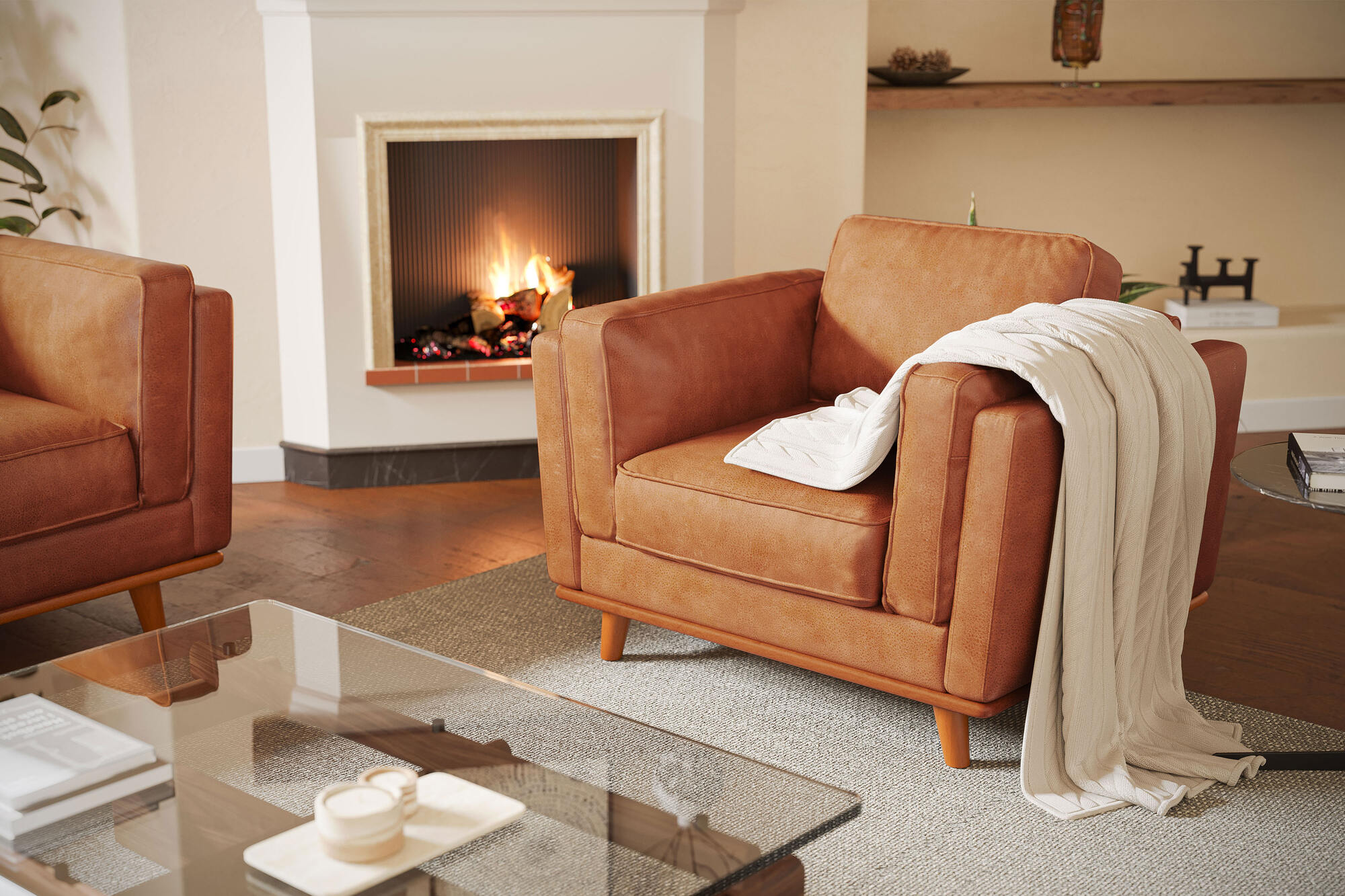 Artisan Leather Accent Chair - Image 20