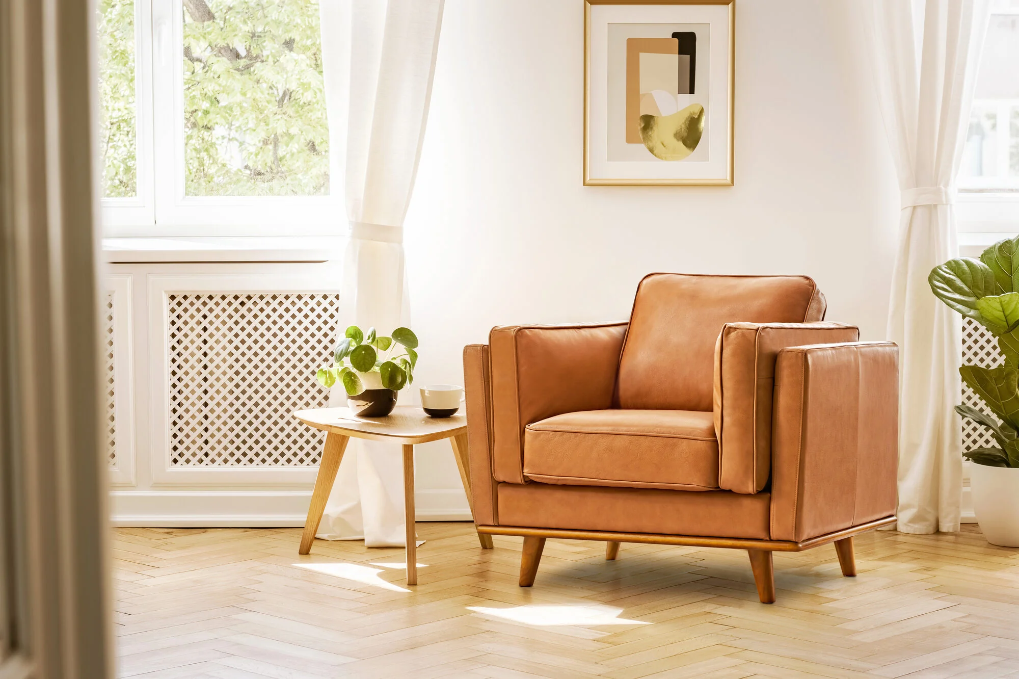 Artisan Leather Accent Chair - Image 24
