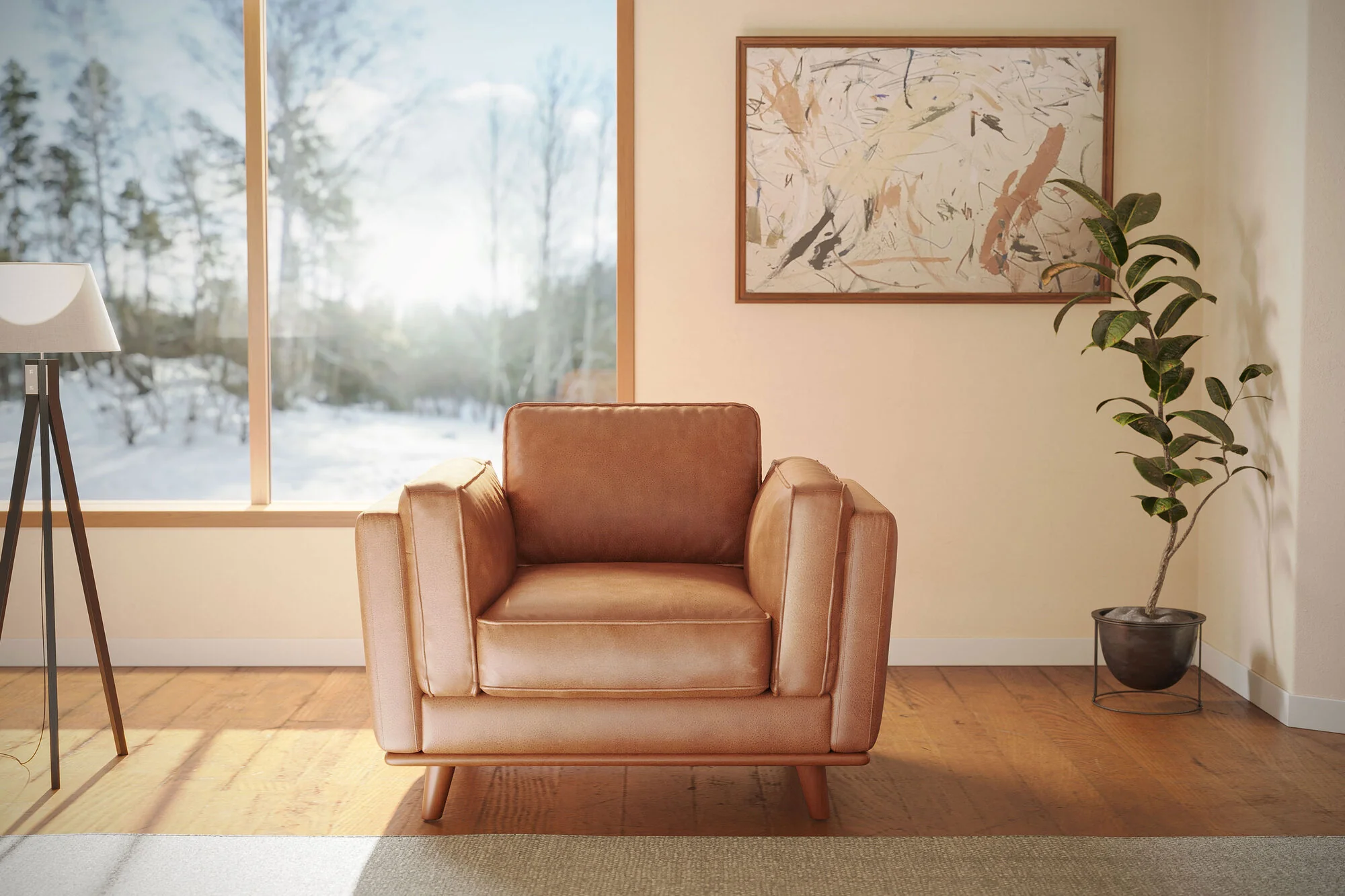 Artisan Leather Accent Chair - Image 25