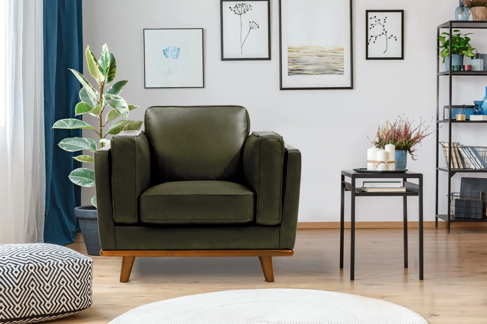 Artisan Leather Accent Chair - Image 44