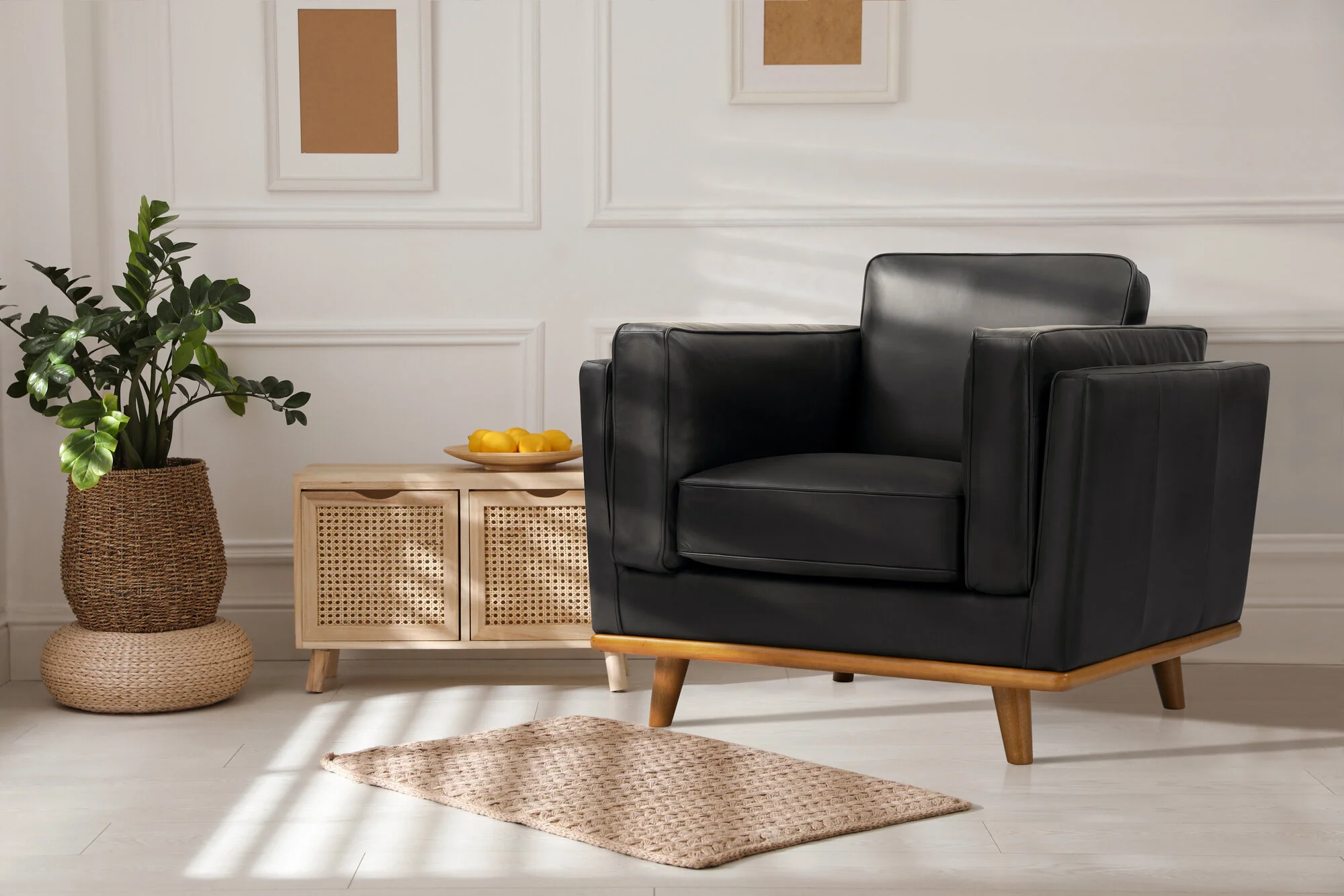 Artisan Leather Accent Chair - Image 9