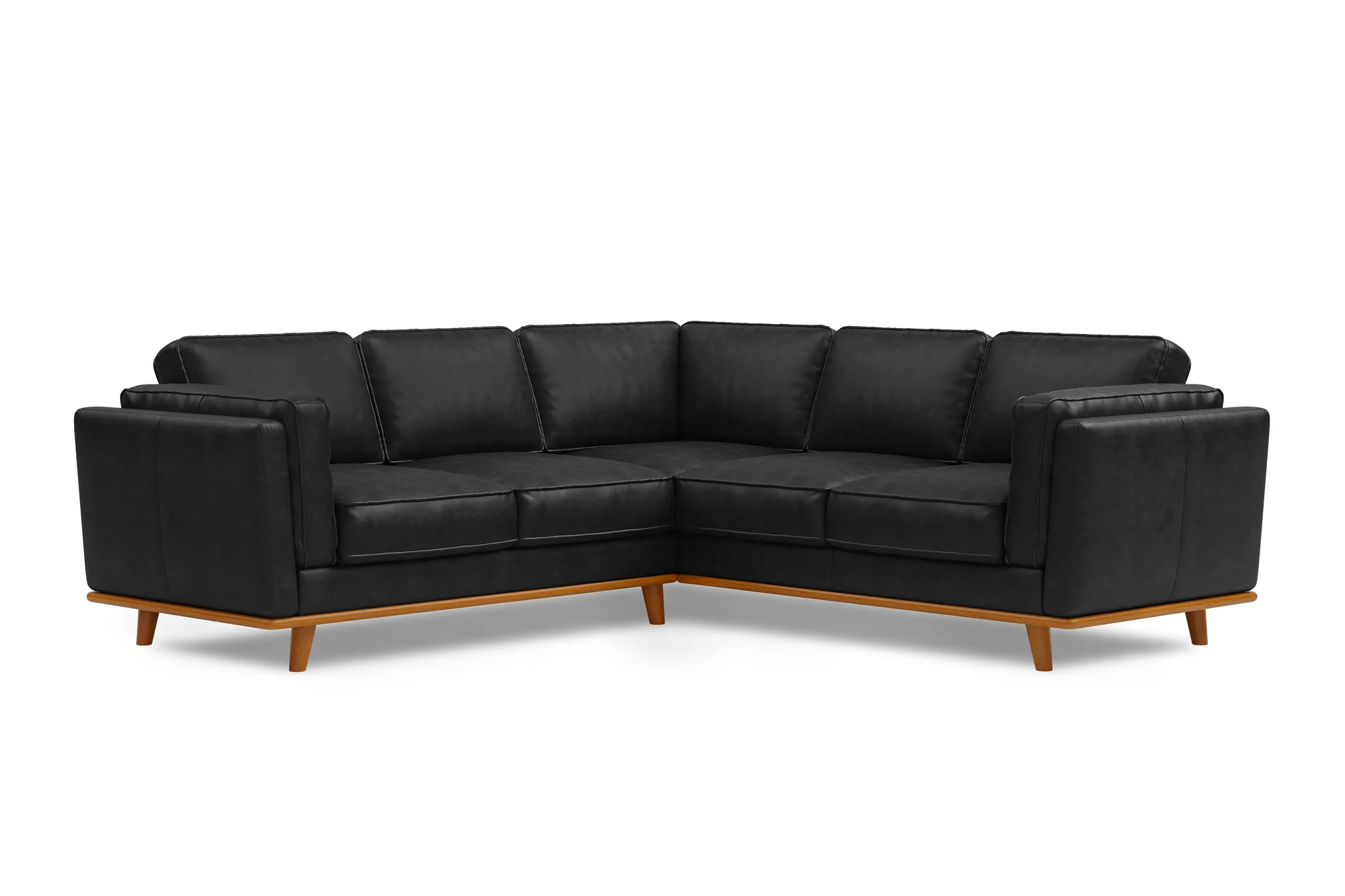 Artisan Leather Corner Sectional Lounge - Image 12