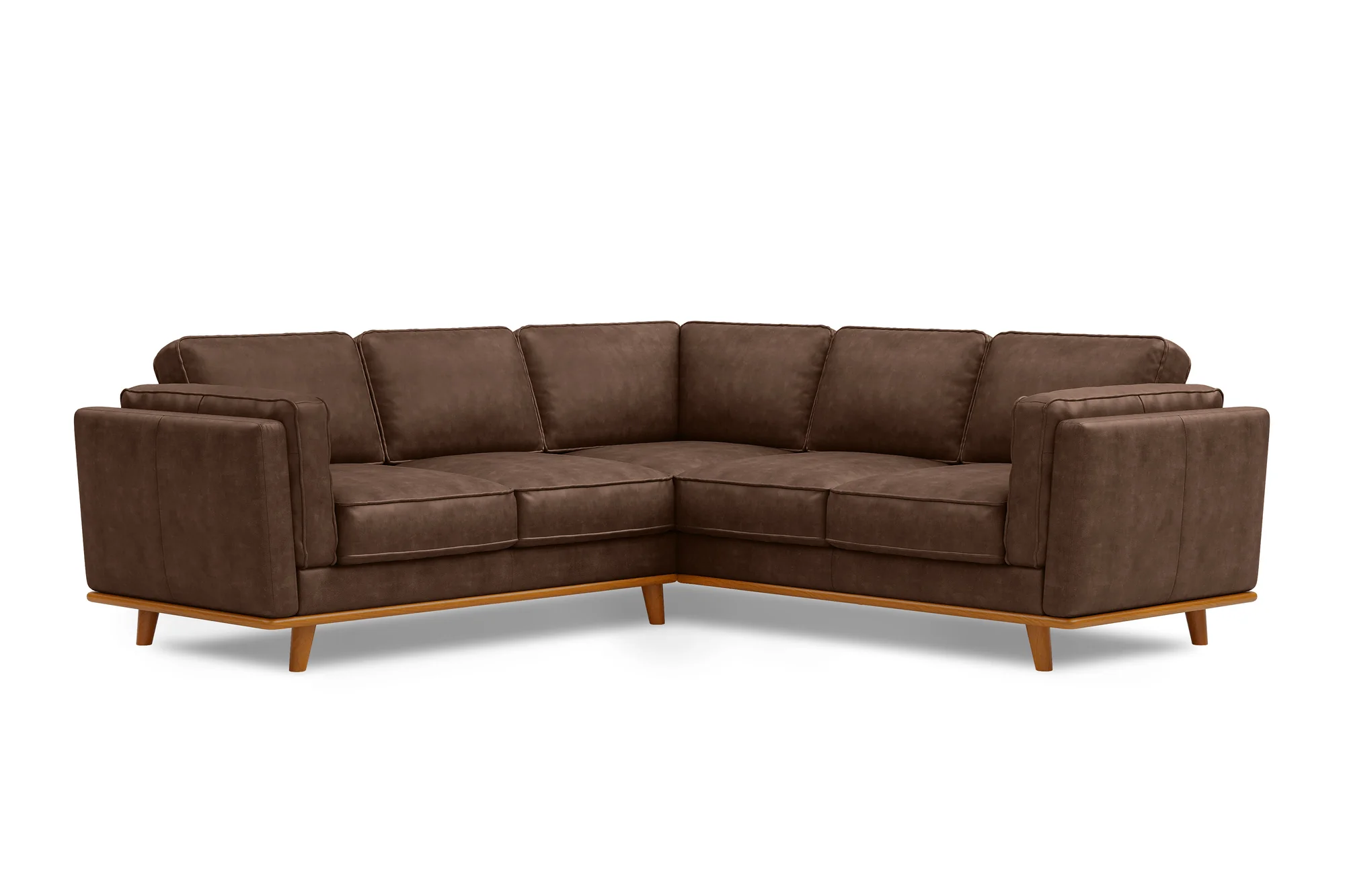 Artisan Leather Corner Sectional Lounge - Image 22