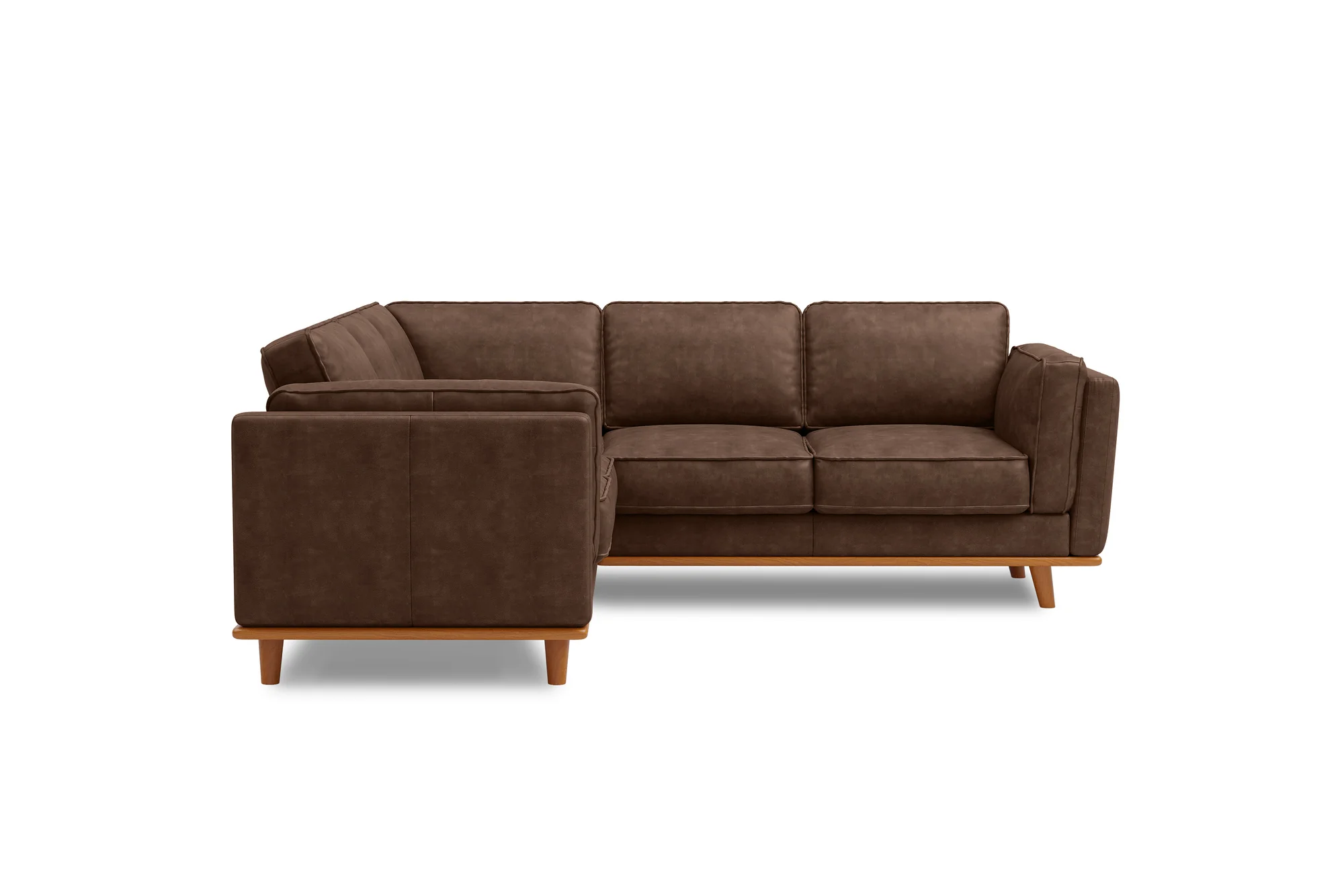Artisan Leather Corner Sectional Lounge - Image 28