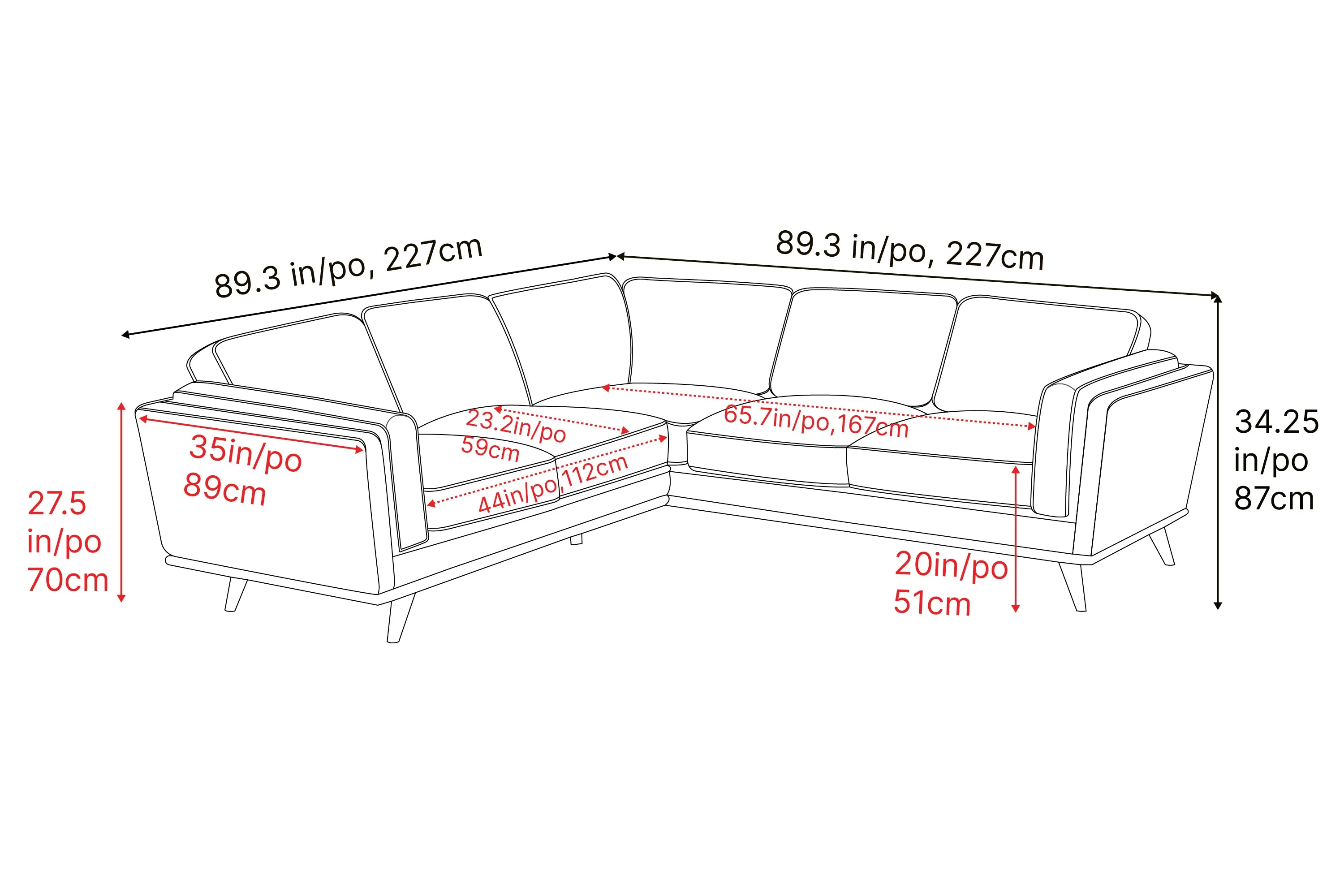 Artisan Leather Corner Sectional Lounge - Image 3