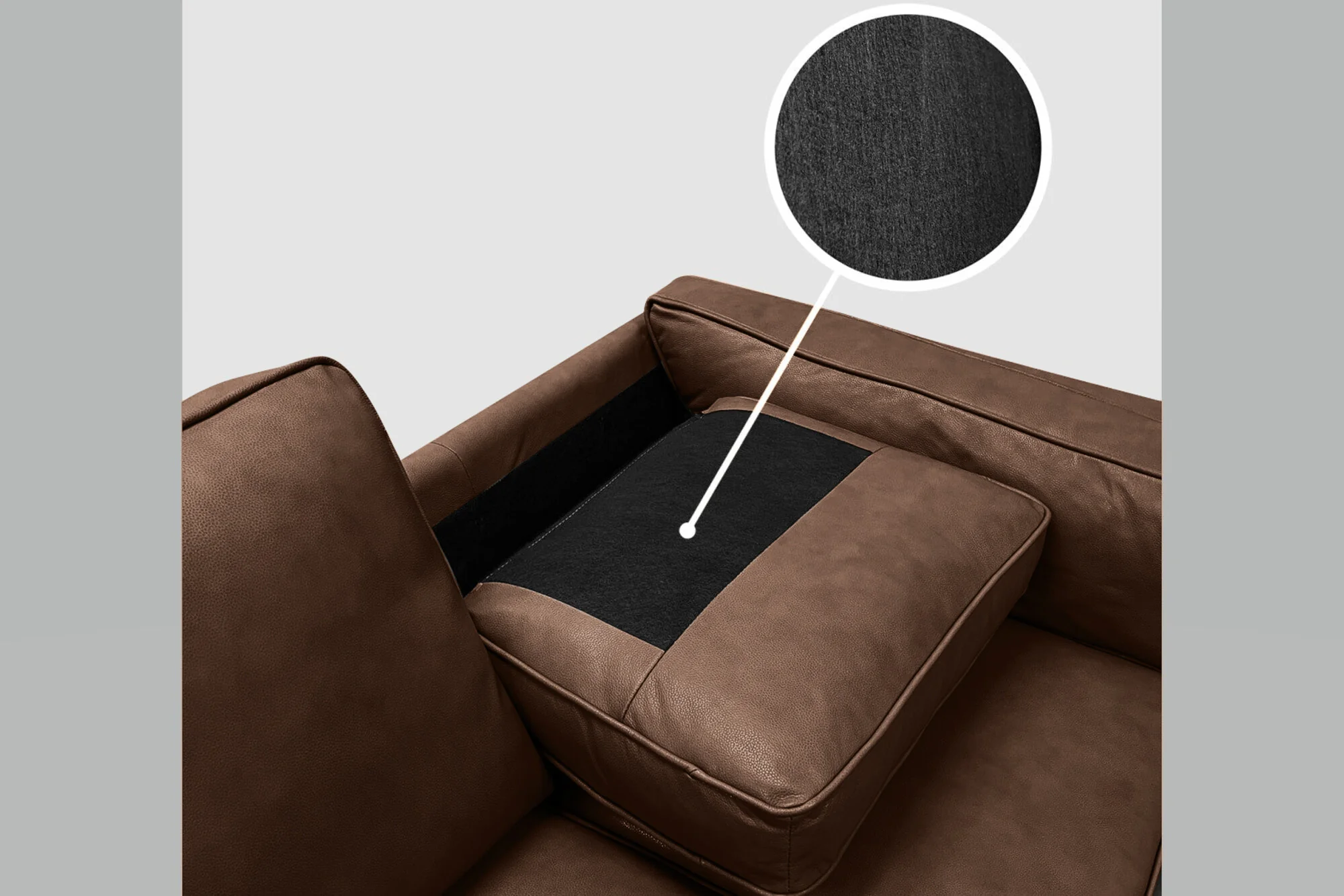 Artisan Leather Corner Sectional Lounge - Image 31