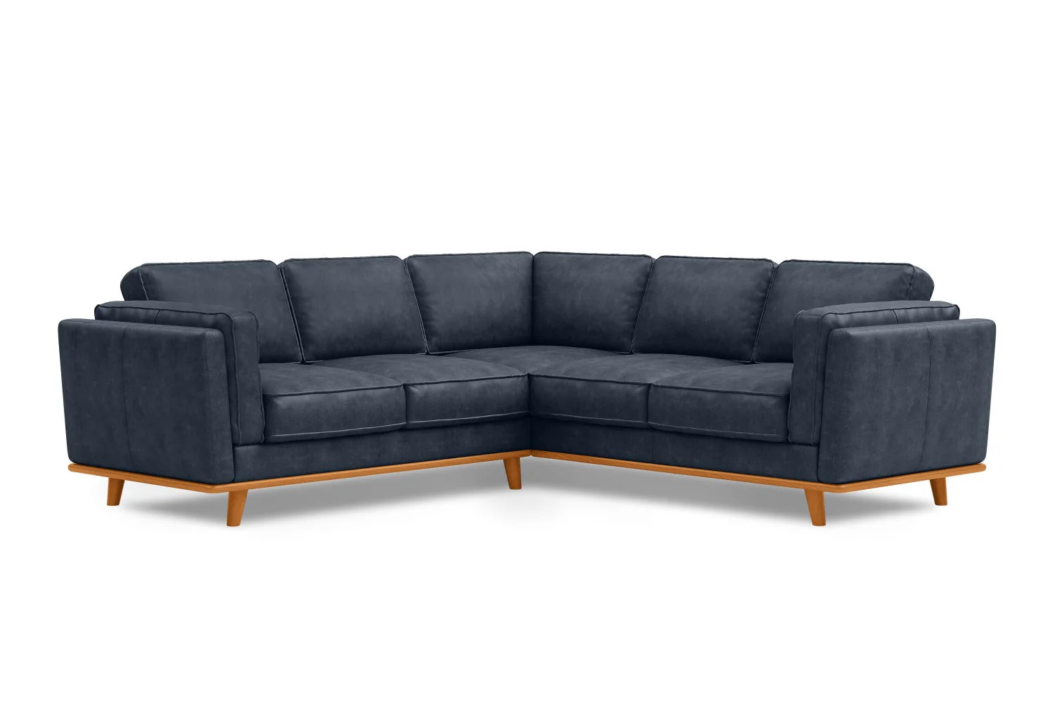 Artisan Leather Corner Sectional Lounge - Image 39