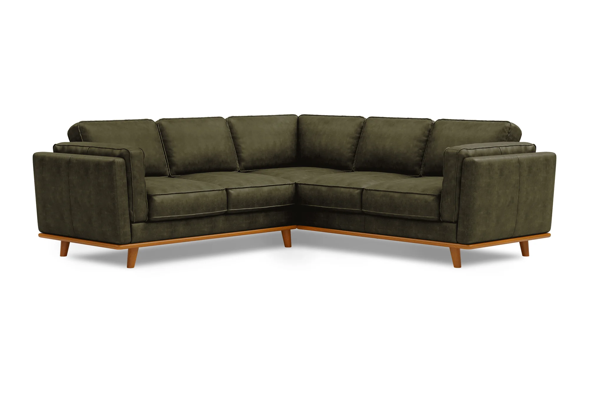 Artisan Leather Corner Sectional Lounge - Image 46