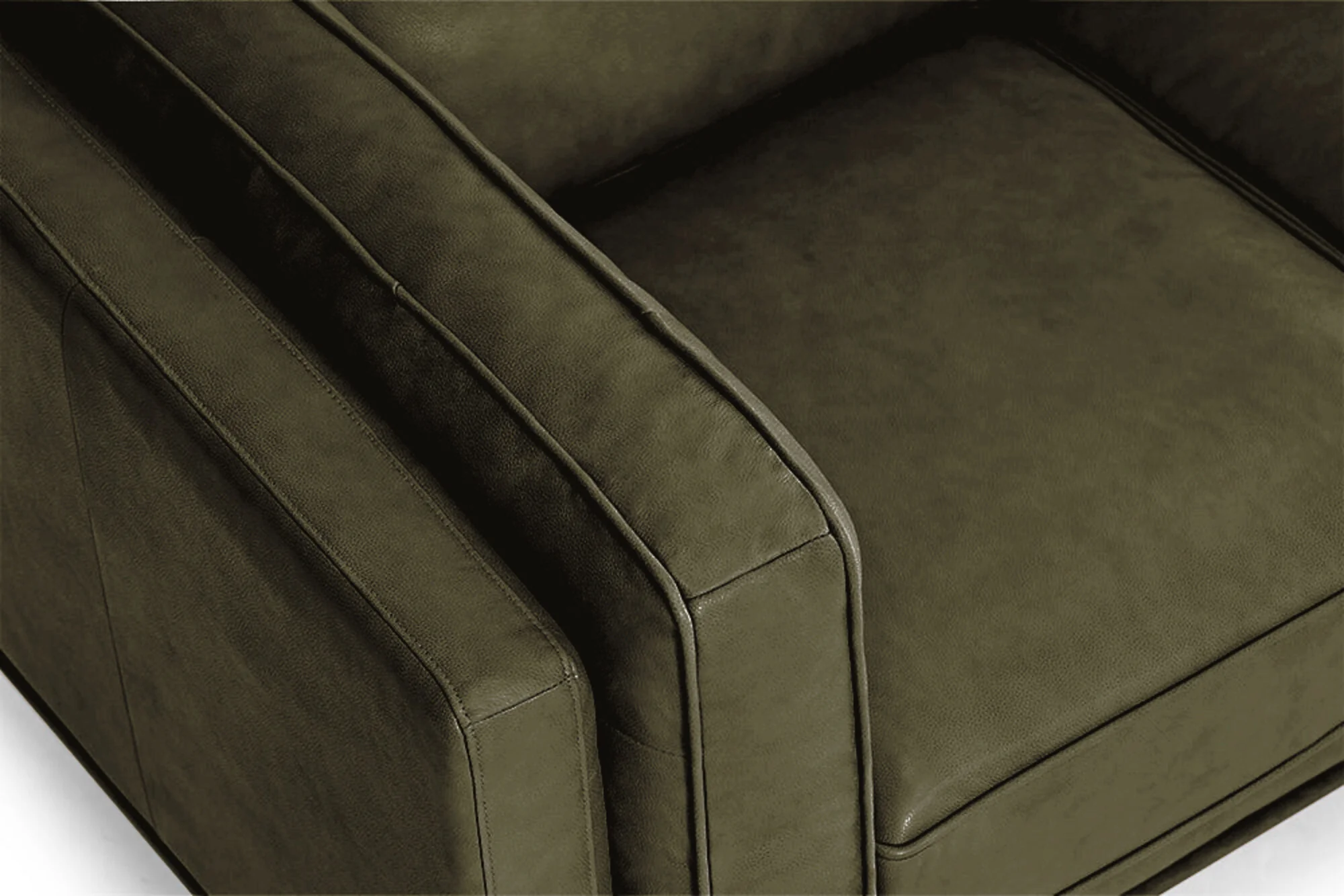 Artisan Leather Corner Sectional Lounge - Image 54