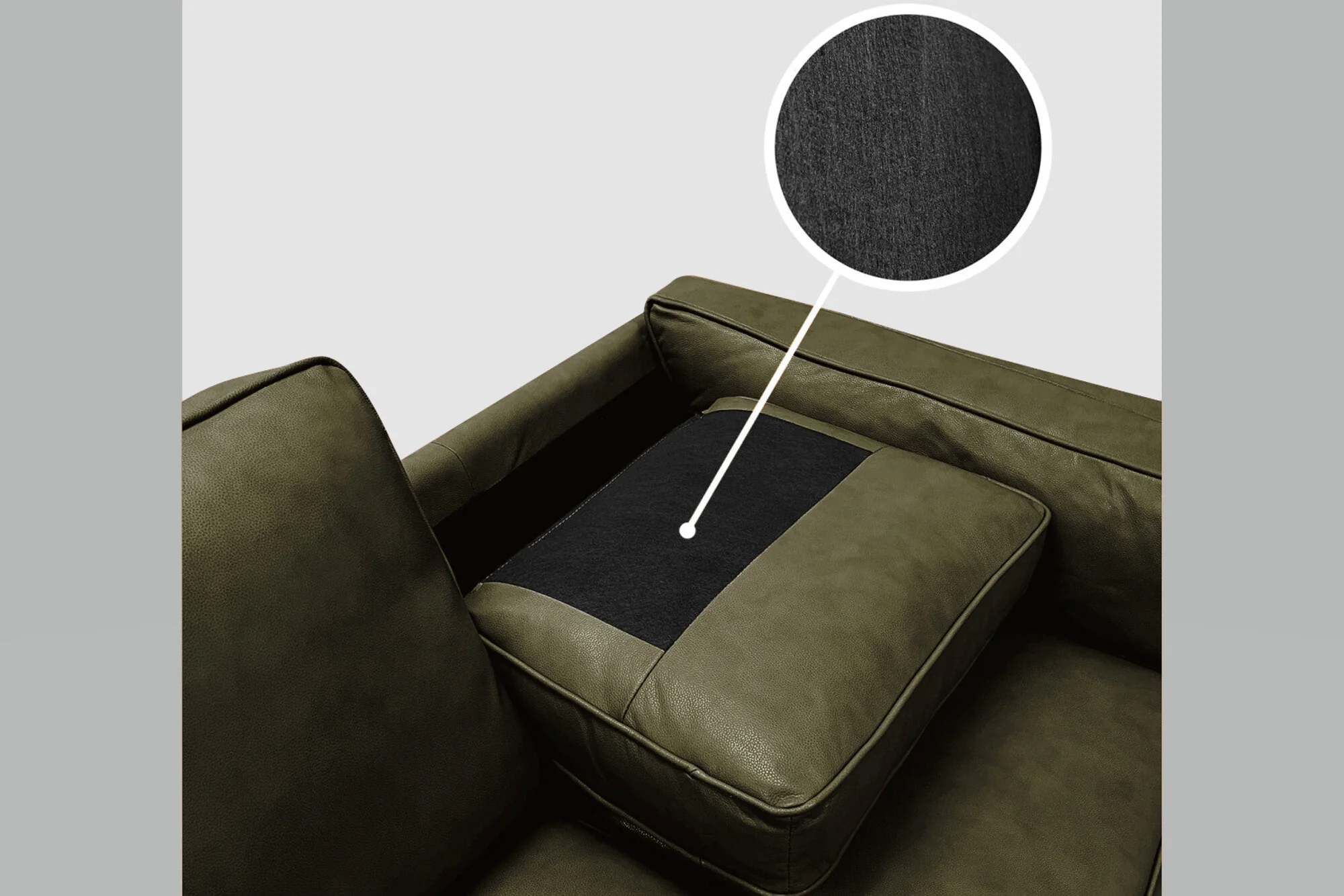 Artisan Leather Corner Sectional Lounge - Image 55