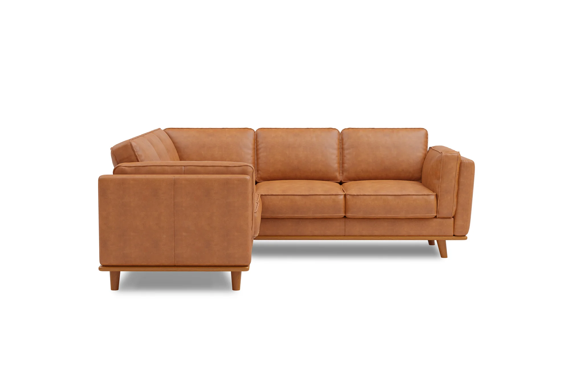 Artisan Leather Corner Sectional Lounge - Image 7