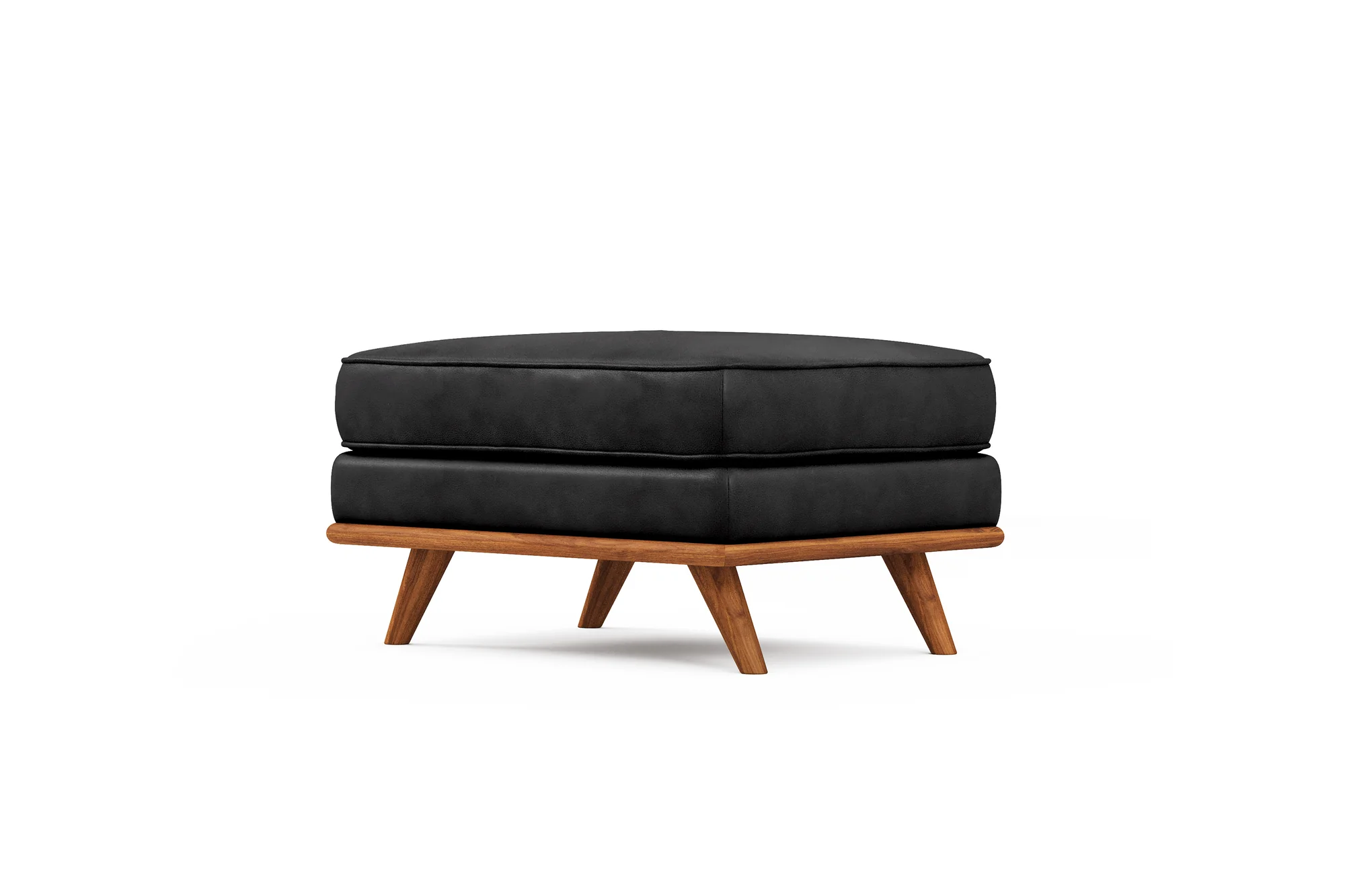 Artisan Leather Ottoman - Image 15