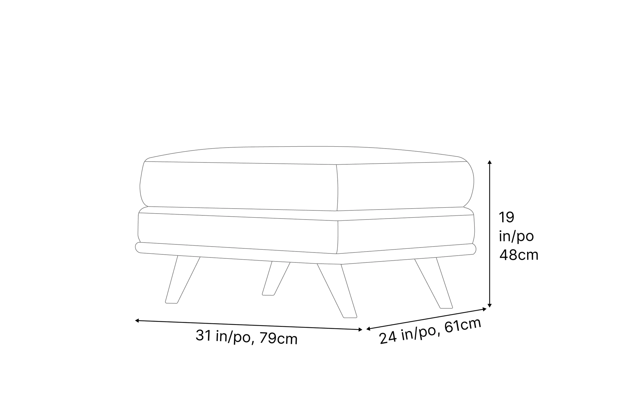 Artisan Leather Ottoman - Image 44