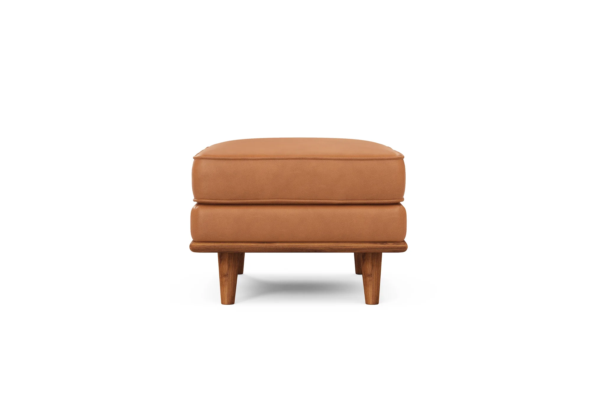 Artisan Leather Ottoman - Image 8