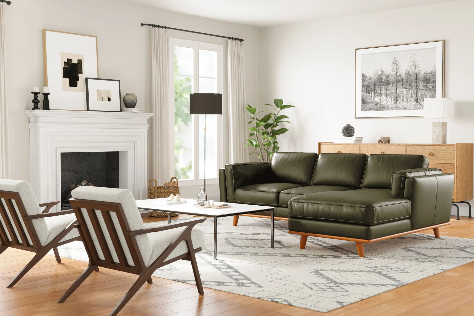 Artisan Leather Sectional Lounge - Image 101