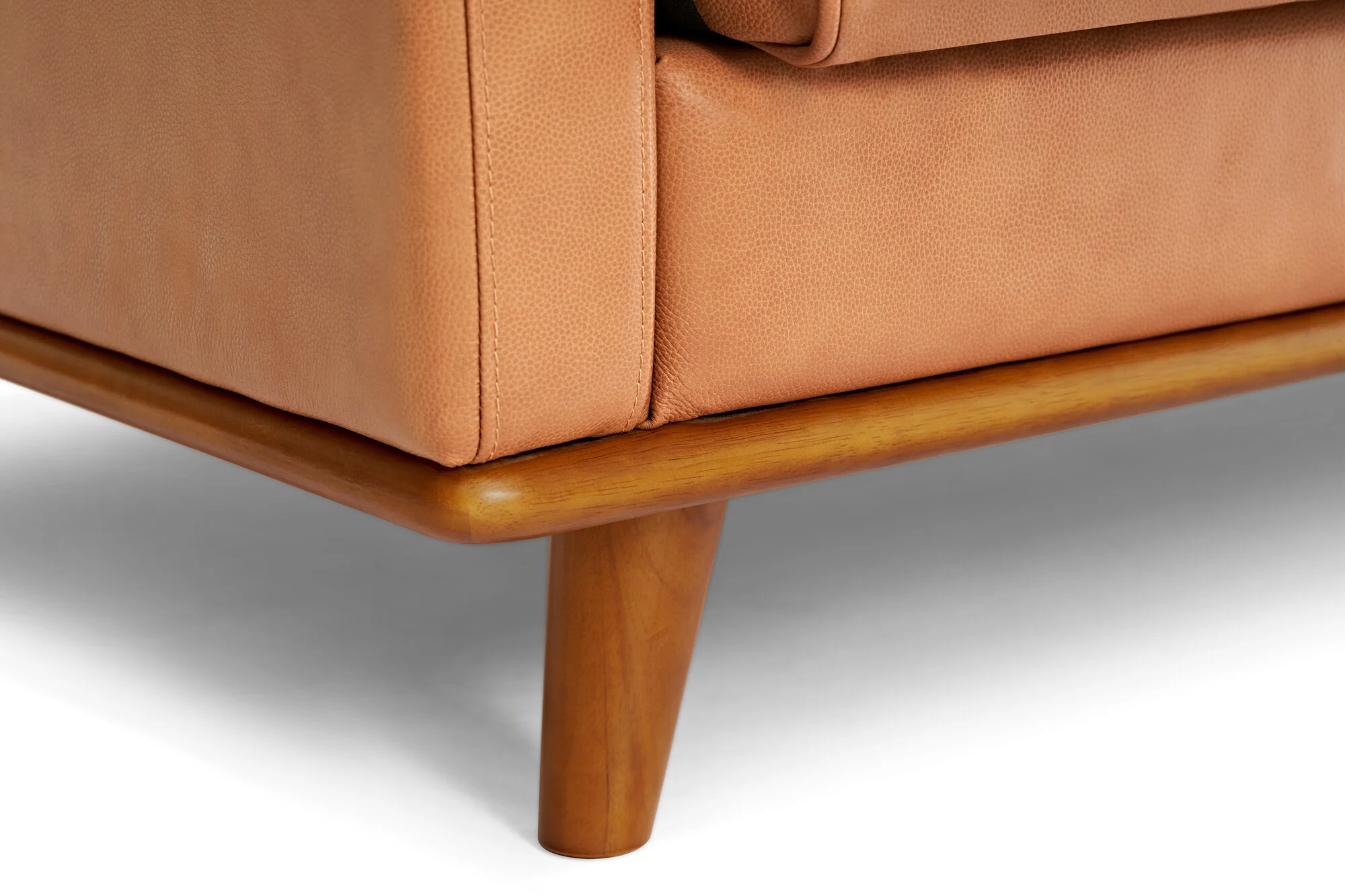 Artisan Leather Corner Sectional Lounge - Image 11