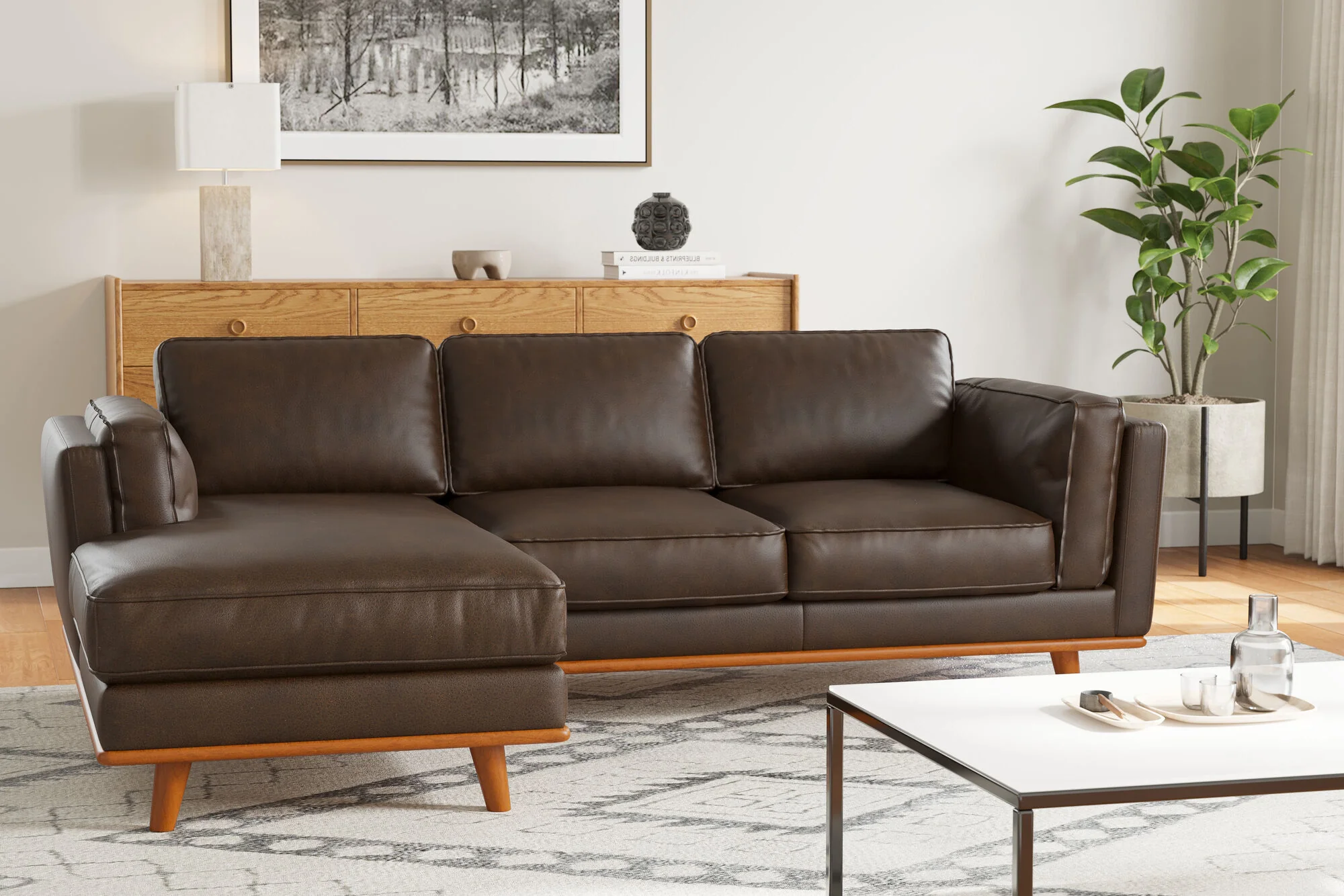Artisan Leather Sectional Lounge - Image 41