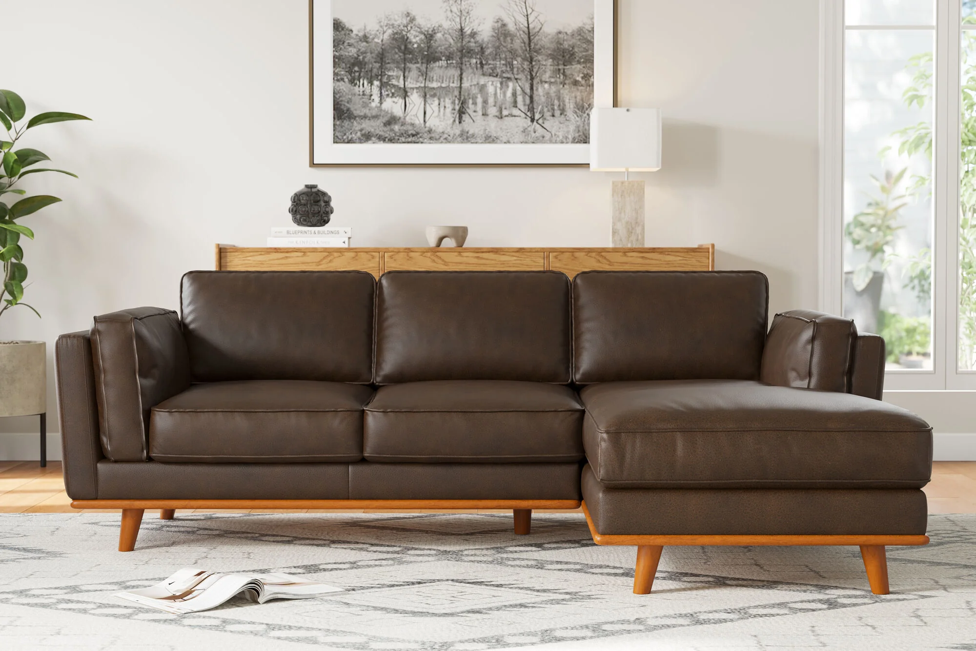 Artisan Leather Sectional Lounge - Image 48