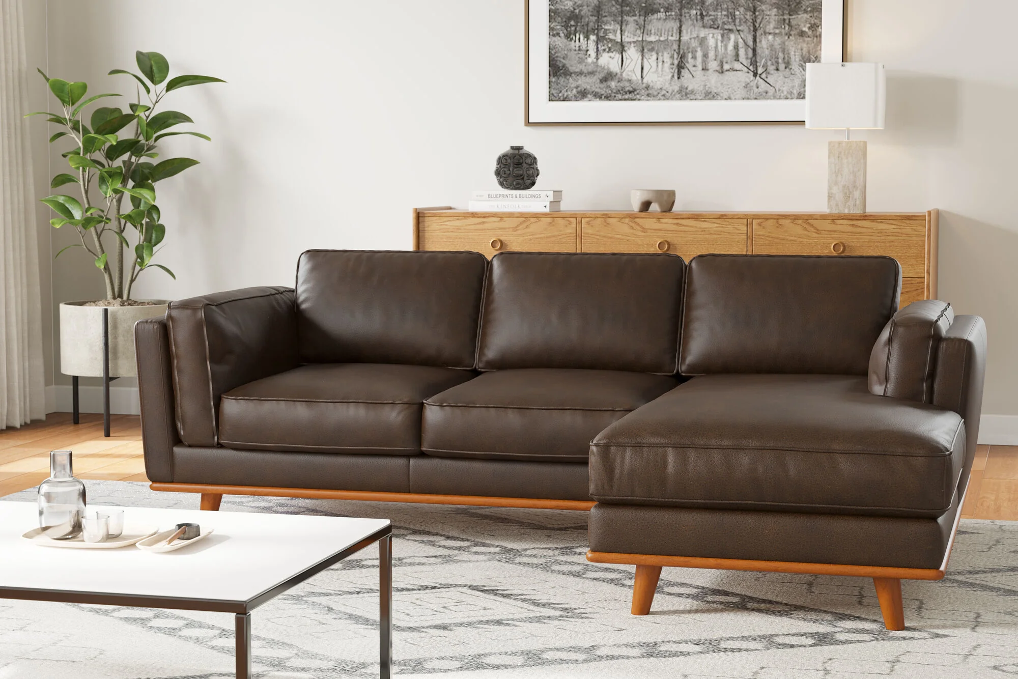 Artisan Leather Sectional Lounge - Image 50